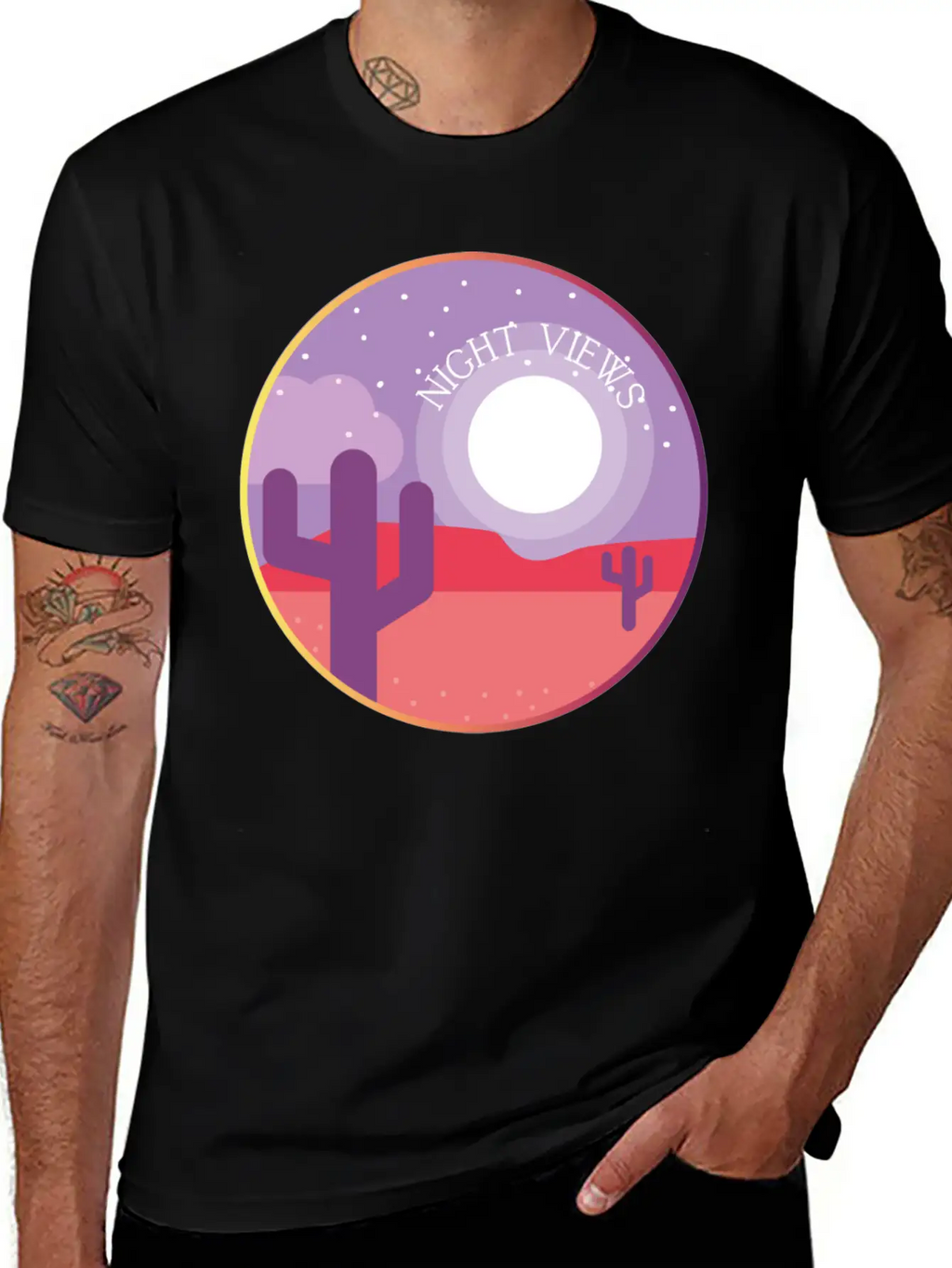 Night Views Unisex Casual T-Shirt – Clean Design For Daily Comfort