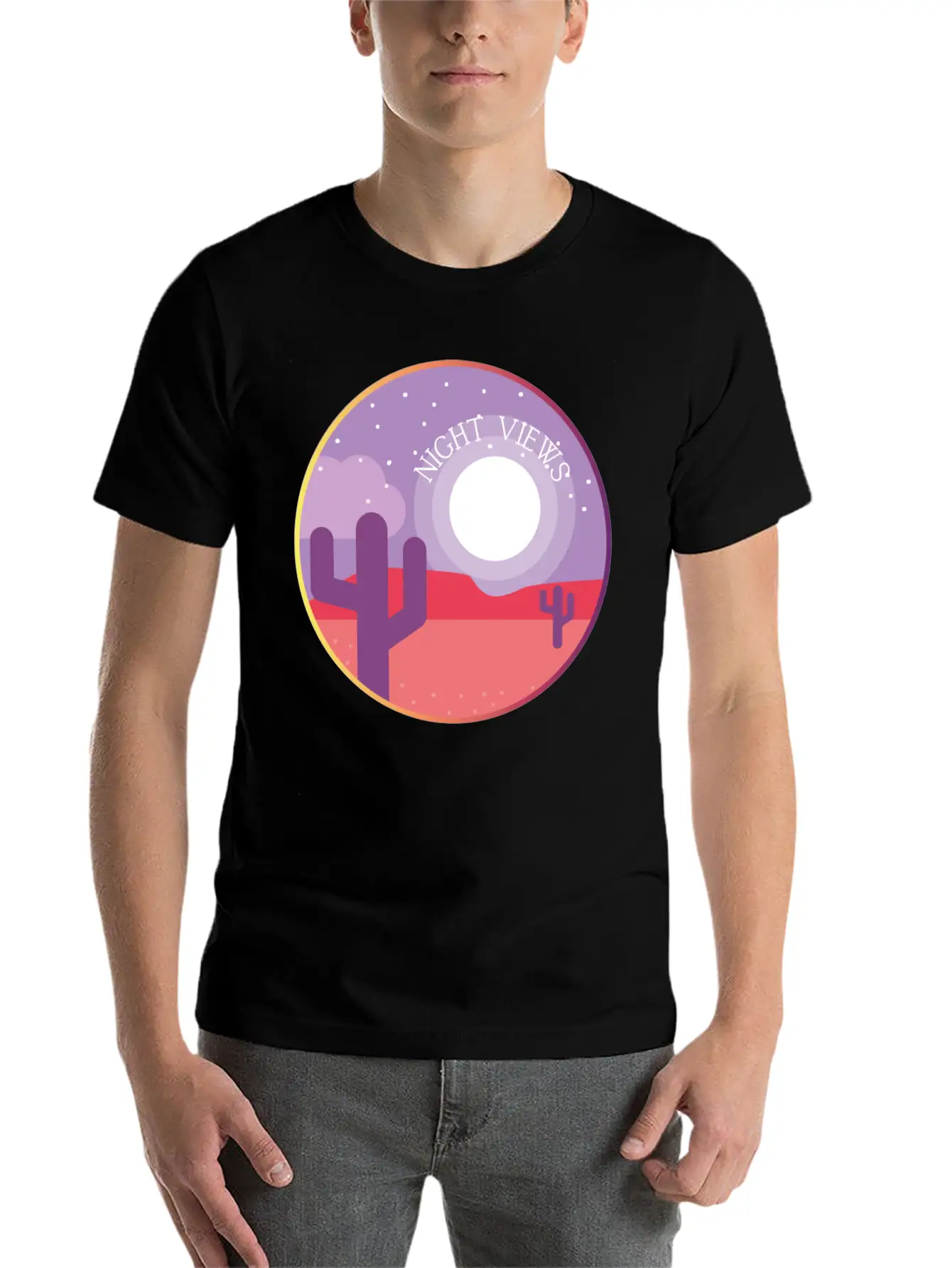 Night Views Unisex Casual T-Shirt – Clean Design For Daily Comfort