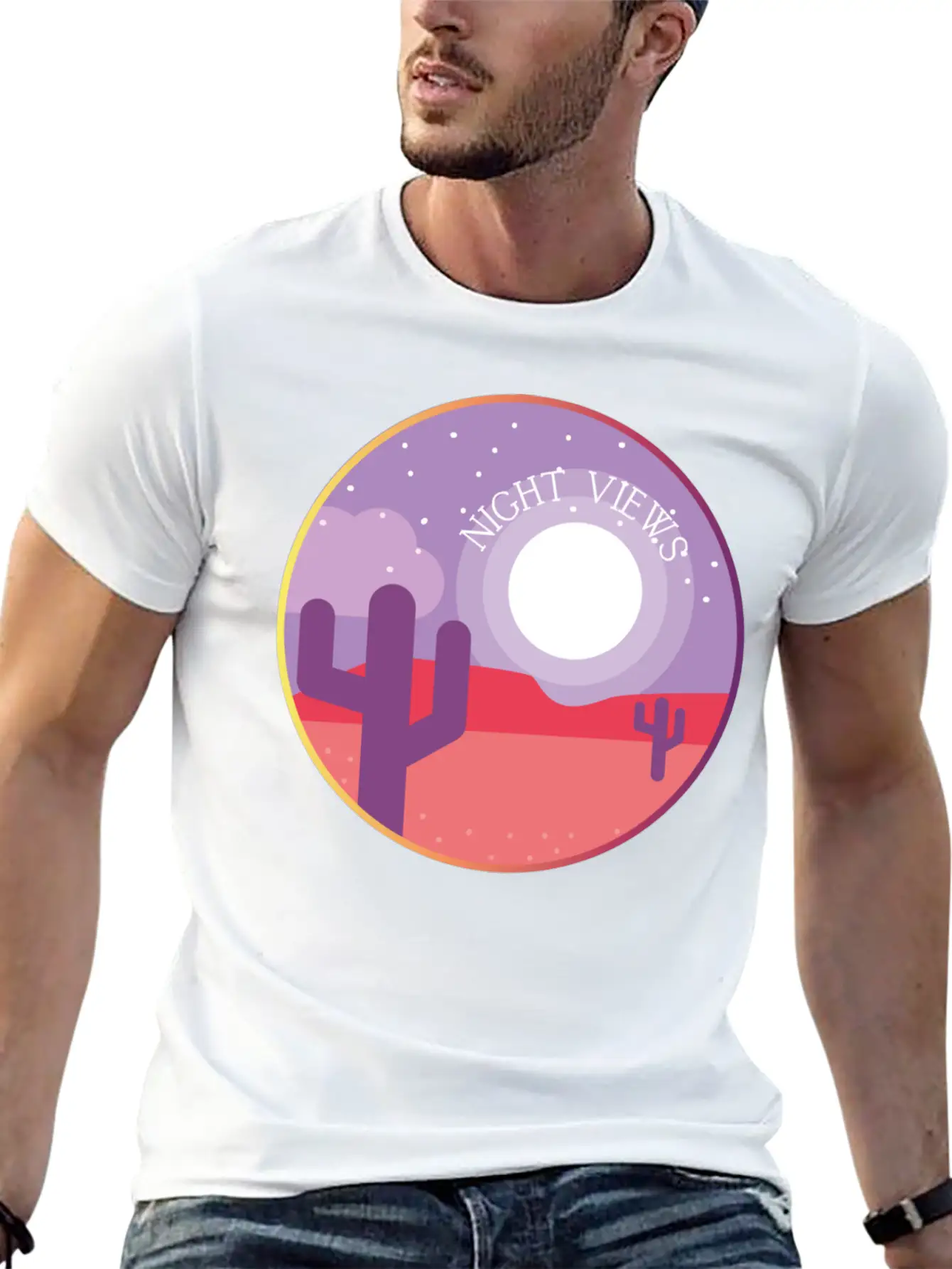 Night Views Unisex Casual T-Shirt – Clean Design For Daily Comfort