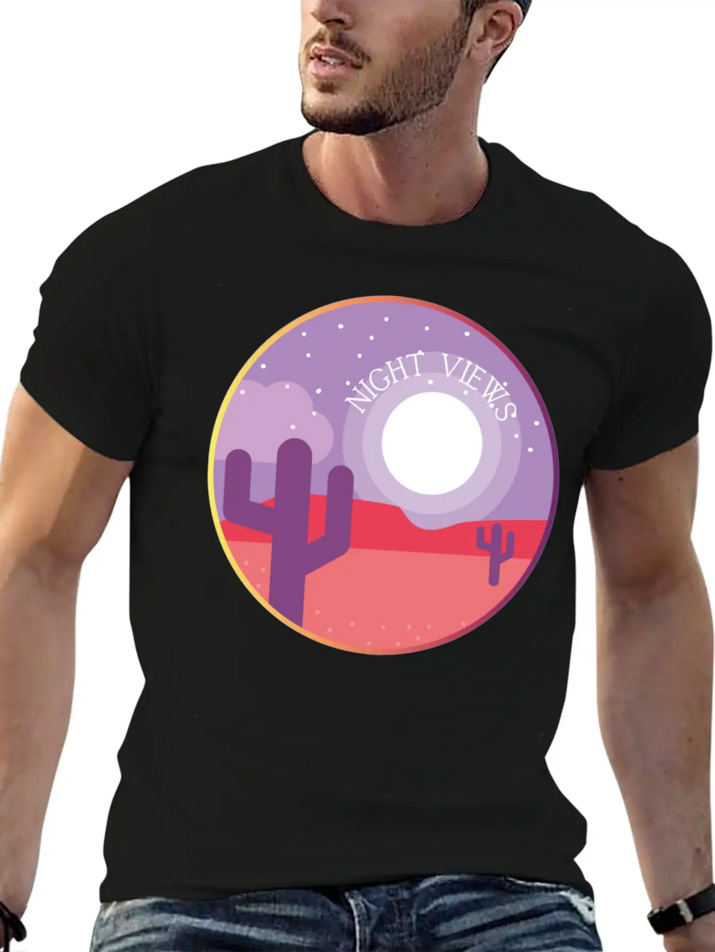 Night Views Unisex Casual T-Shirt – Clean Design For Daily Comfort