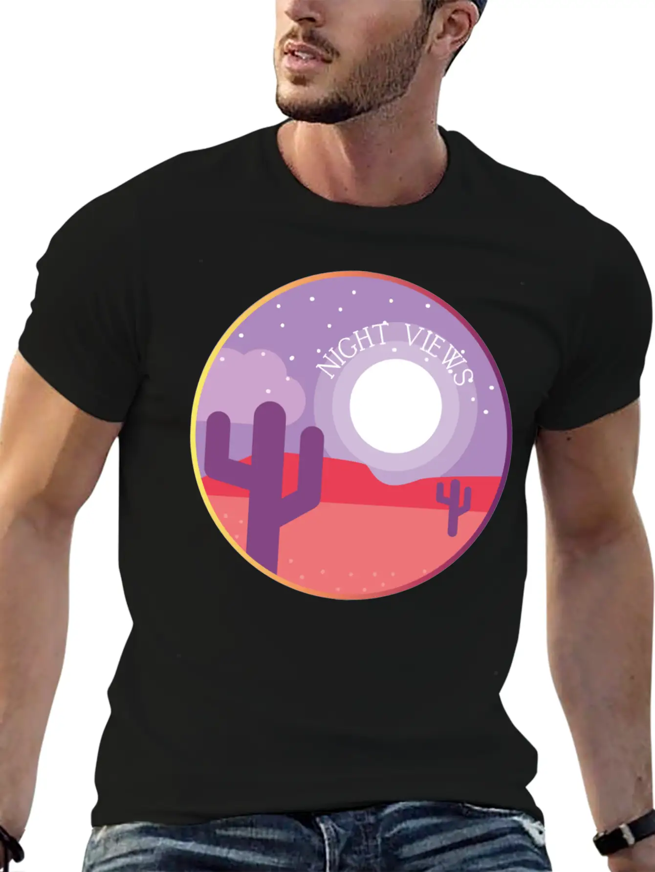 Night Views Unisex Casual T-Shirt – Clean Design For Daily Comfort