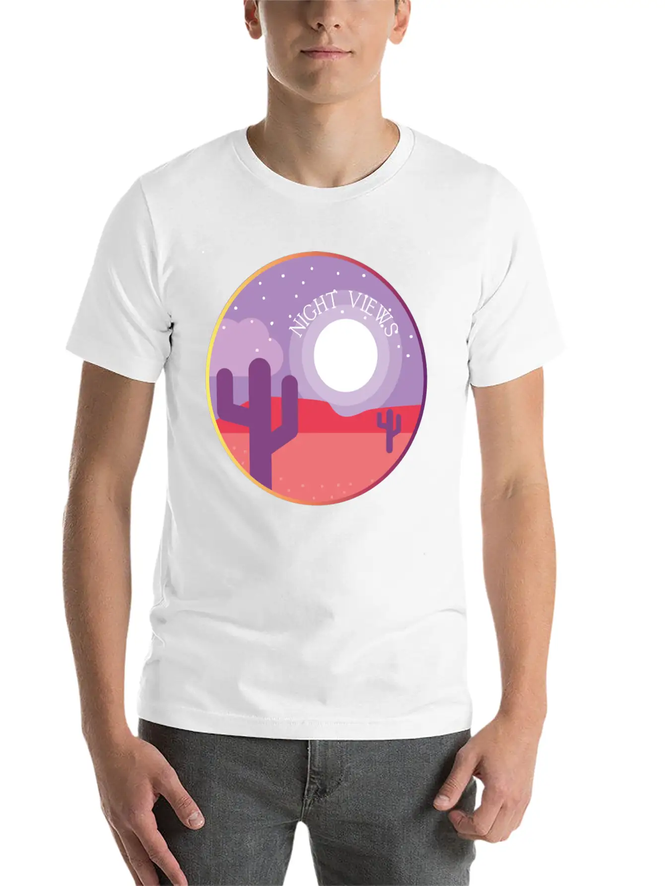 Night Views Unisex Casual T-Shirt – Clean Design For Daily Comfort