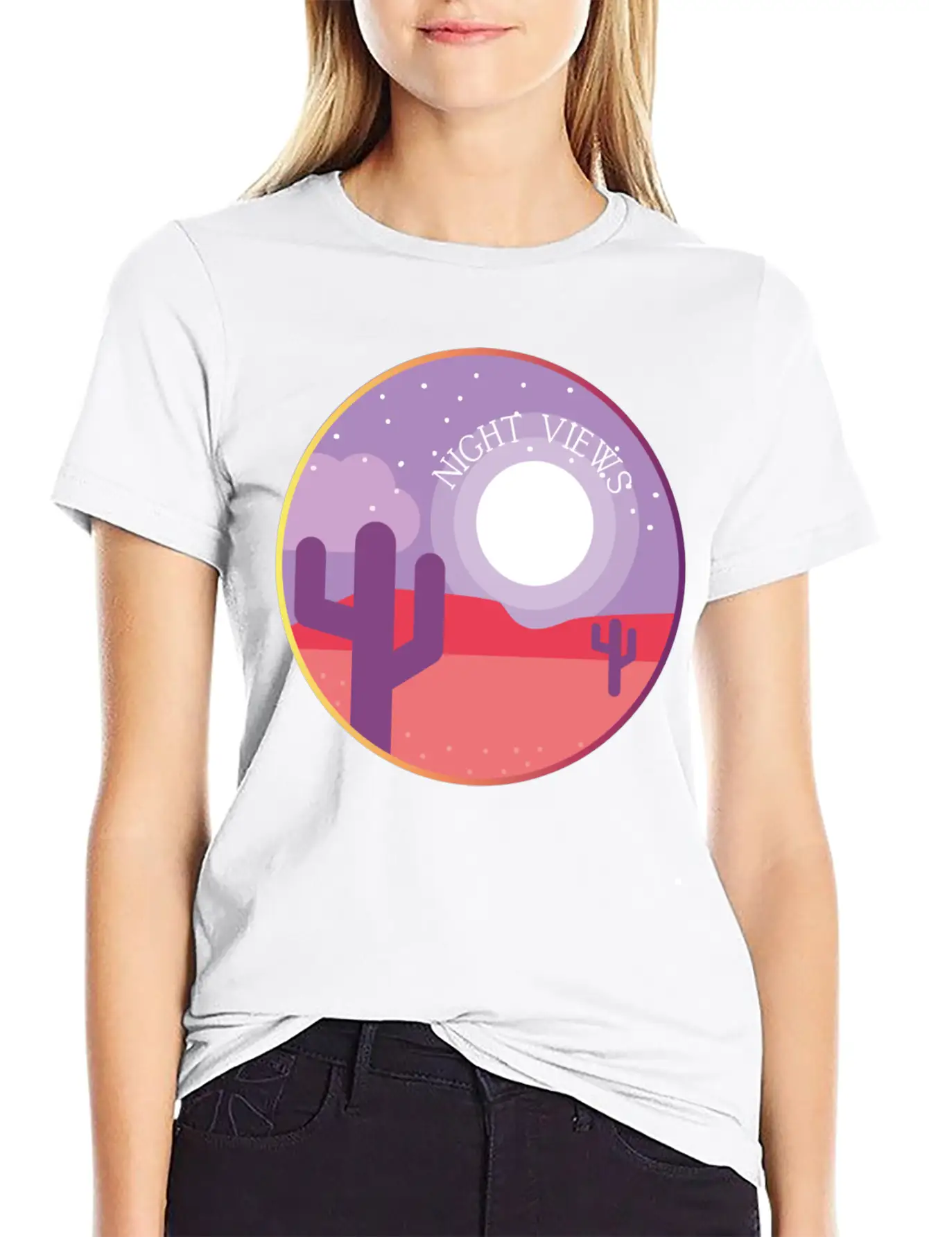 Night Views Unisex Casual T-Shirt – Clean Design For Daily Comfort