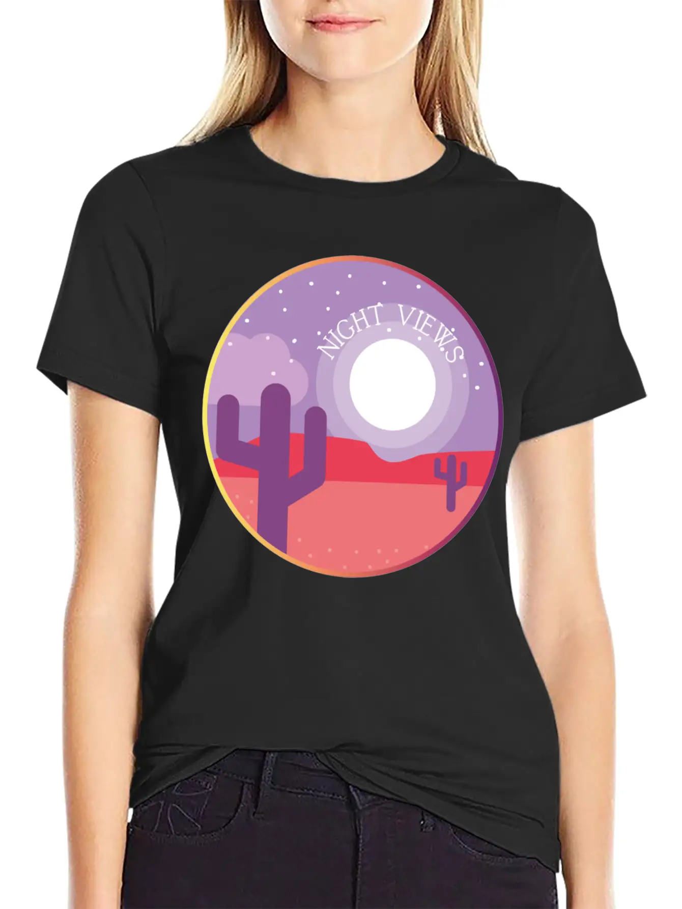 Night Views Unisex Casual T-Shirt – Clean Design For Daily Comfort