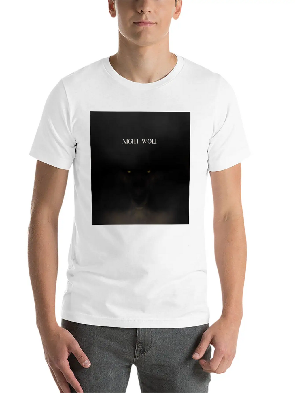 Night Wolf Casual Graphic T-Shirt – Simple And Comfortable Daily Wear