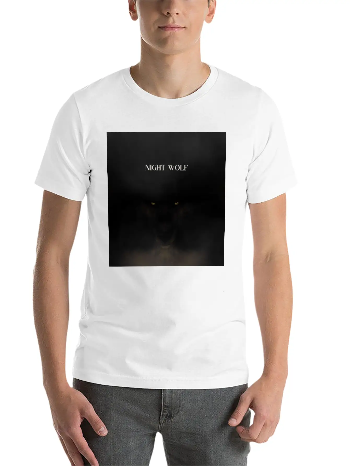 Night Wolf Casual Graphic T-Shirt – Simple And Comfortable Daily Wear