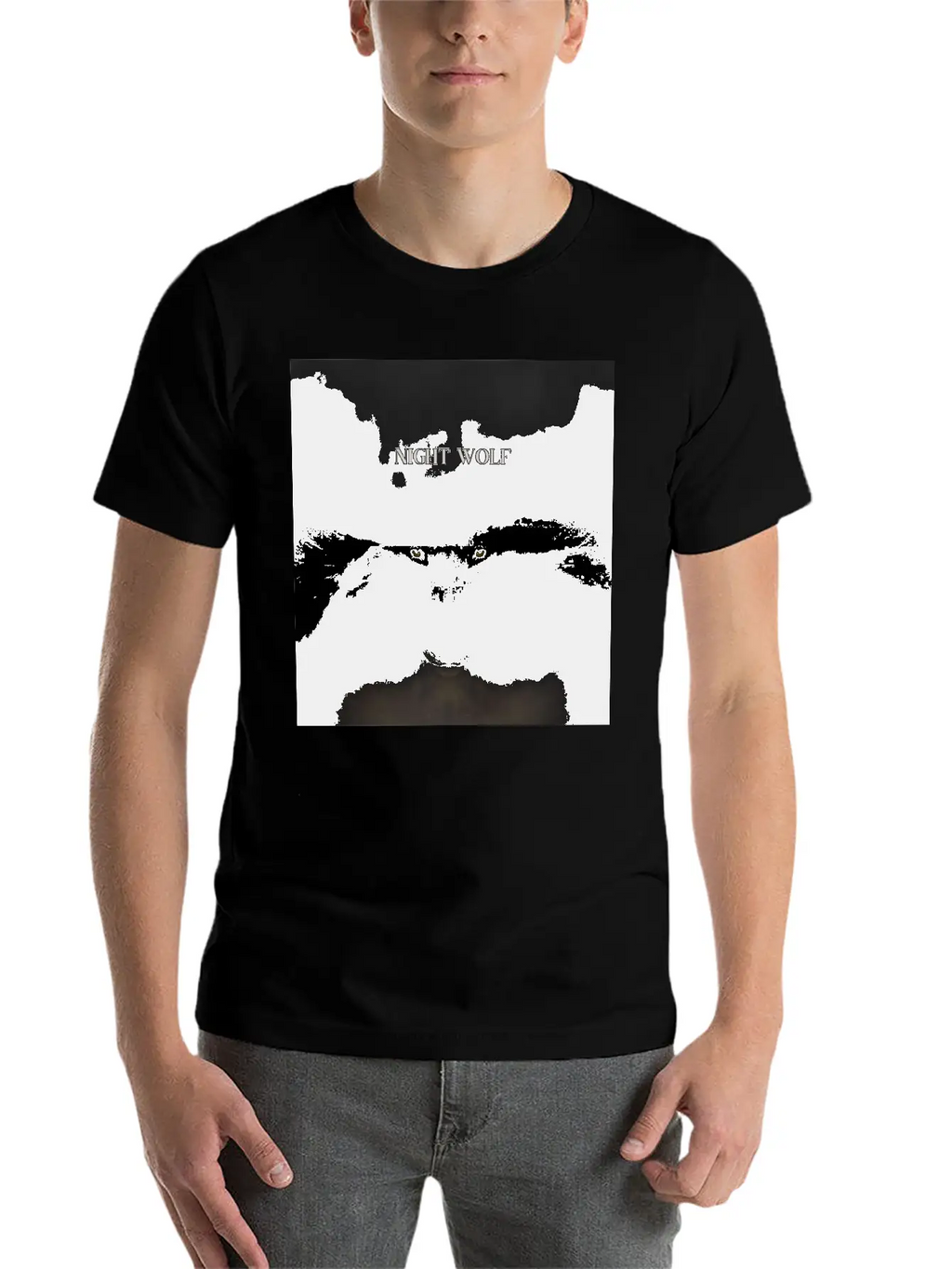Night Wolf Casual Graphic T-Shirt – Simple And Comfortable Daily Wear