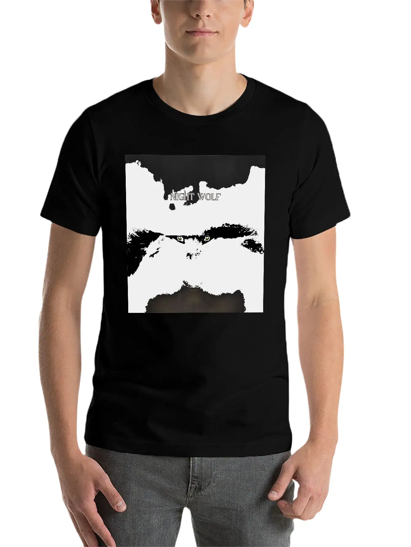 Night Wolf Casual Graphic T-Shirt – Simple And Comfortable Daily Wear