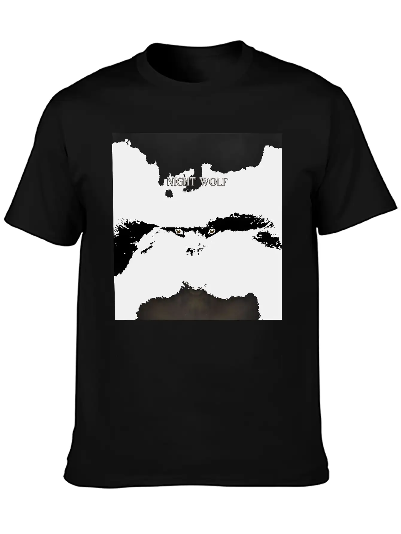 Night Wolf Casual Graphic T-Shirt – Simple And Comfortable Daily Wear