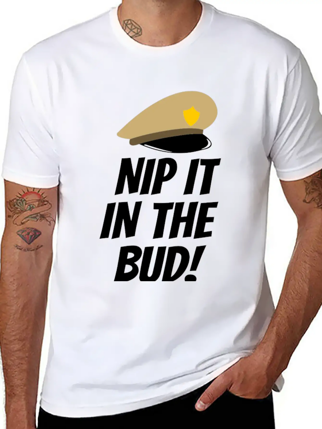 Nip It In The Bud Funny Tshirt Unisex Casual T-Shirt – Clean Design For Daily Comfort