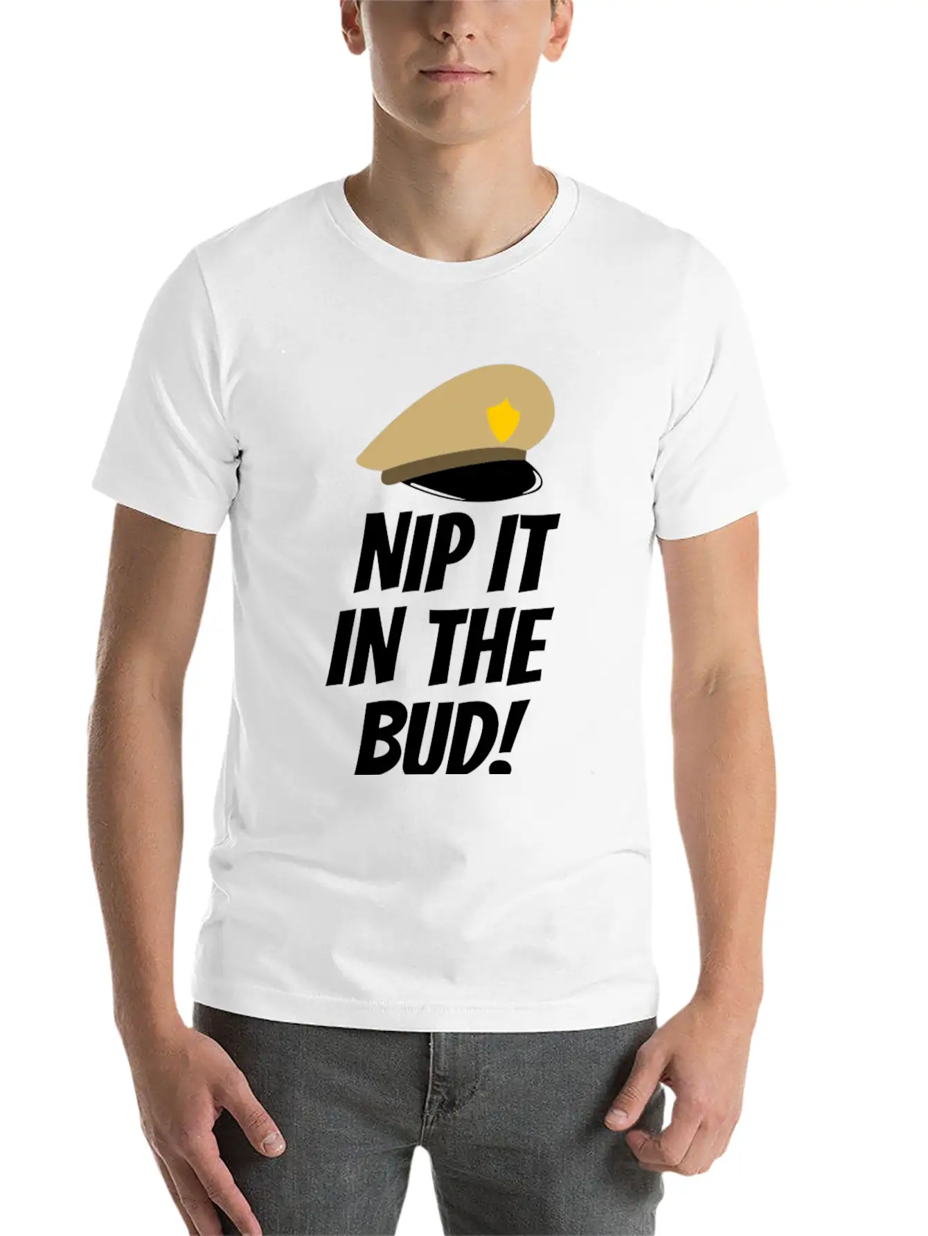 Nip It In The Bud Funny Tshirt Unisex Casual T-Shirt – Clean Design For Daily Comfort