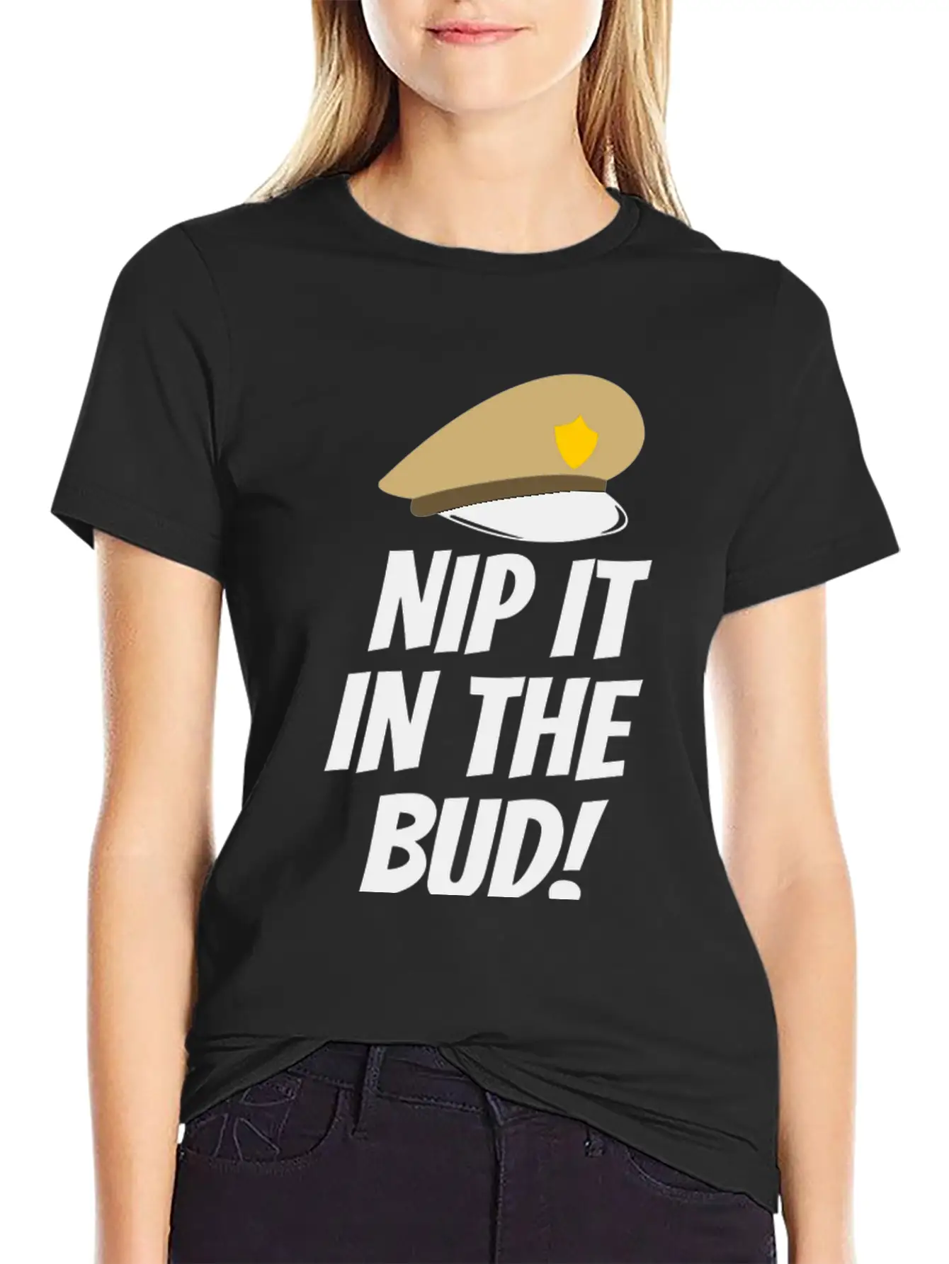 Nip It In The Bud Funny Tshirt Unisex Casual T-Shirt – Clean Design For Daily Comfort