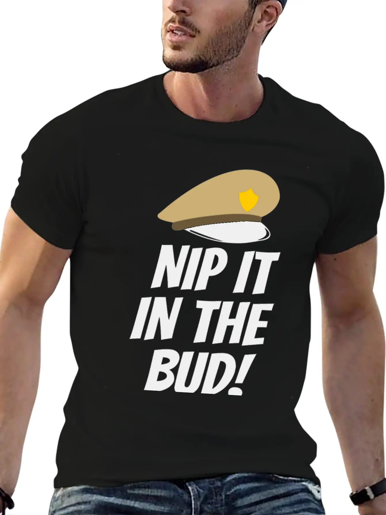 Nip It In The Bud Funny Tshirt Unisex Casual T-Shirt – Clean Design For Daily Comfort