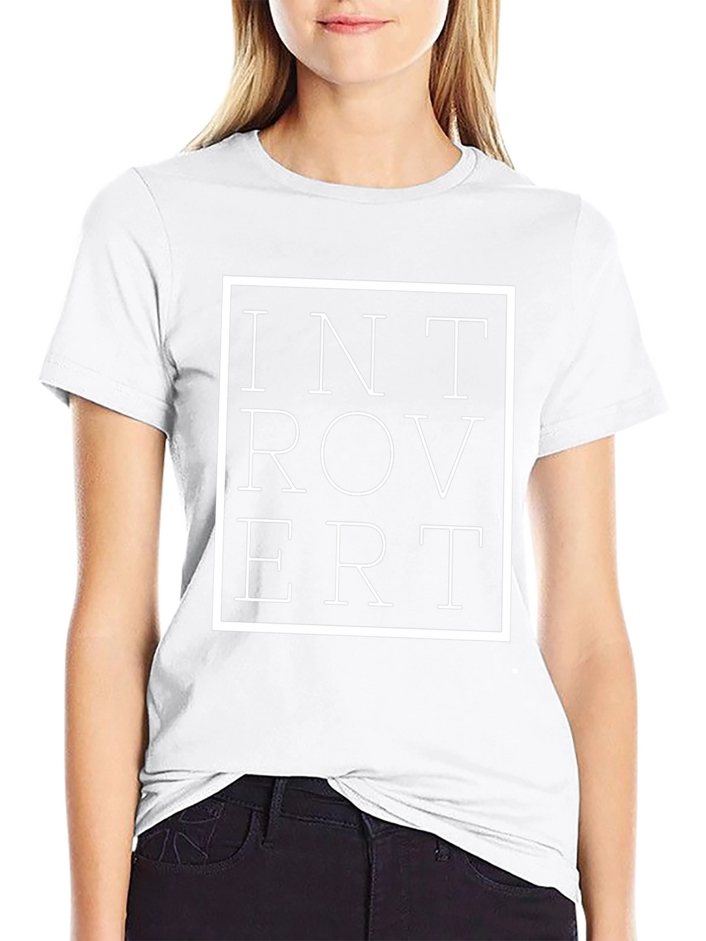 Introvert Graphic T-Shirt - Black Cotton Tee
