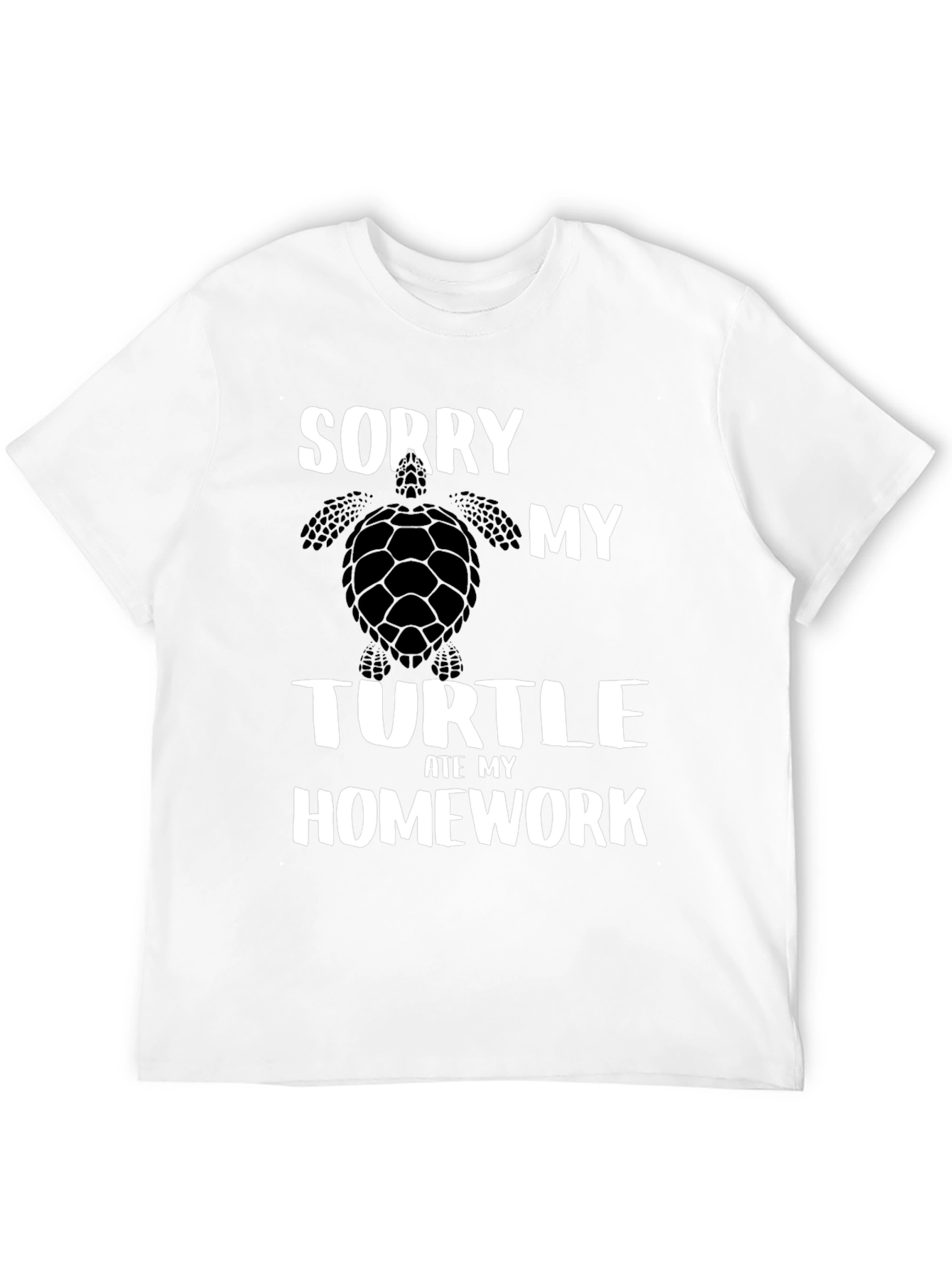 Sorry My Turtle Ate My Homework Graphic T-Shirt