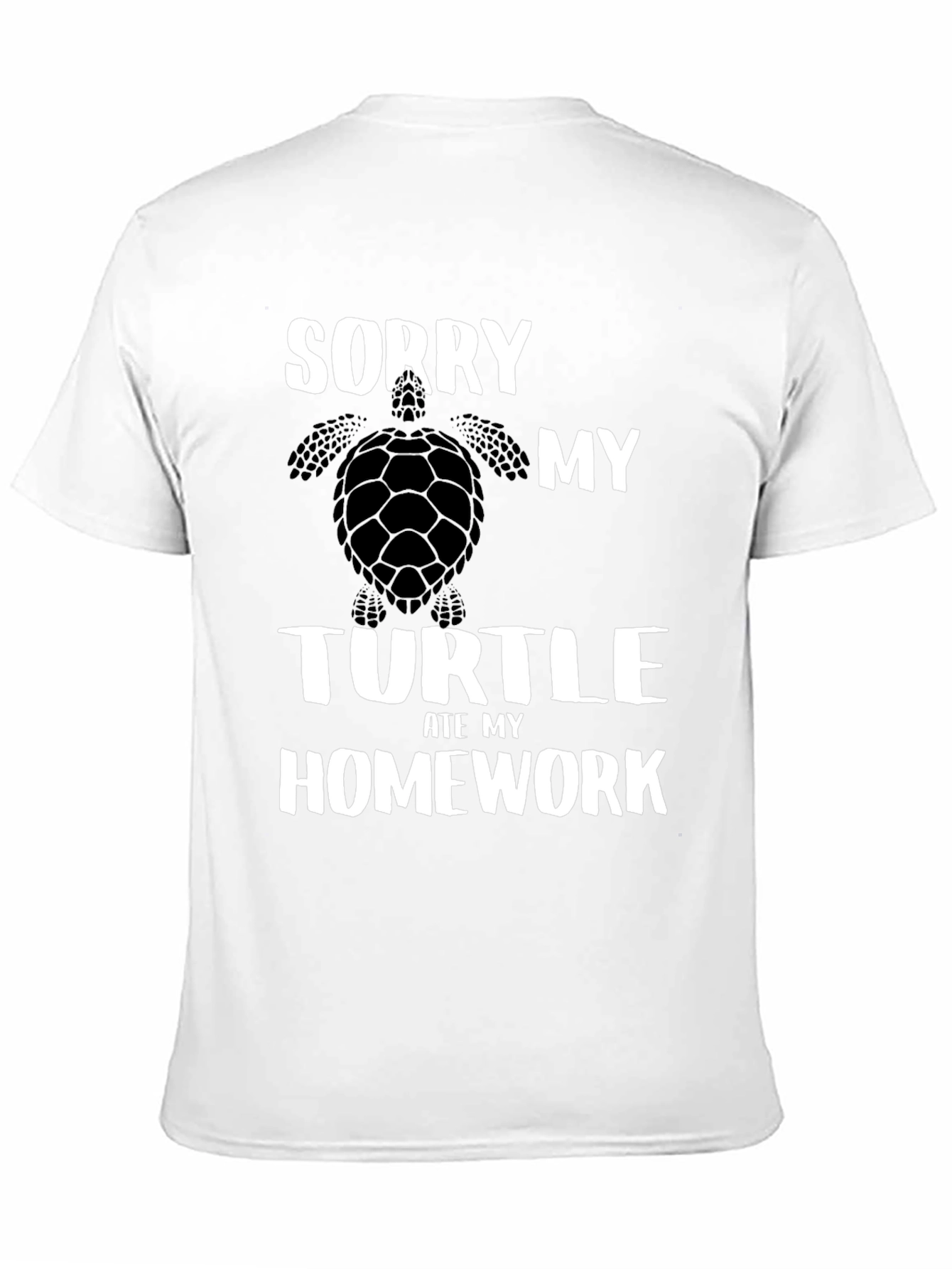 Sorry My Turtle Ate My Homework Graphic T-Shirt