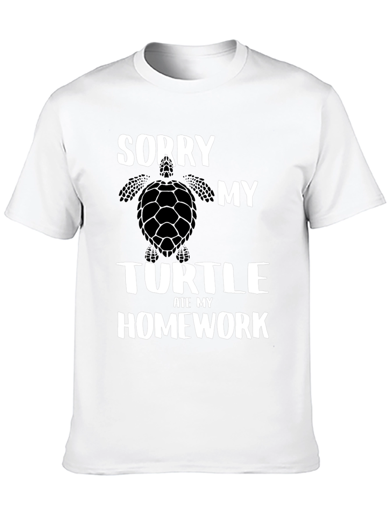 Sorry My Turtle Ate My Homework Graphic T-Shirt