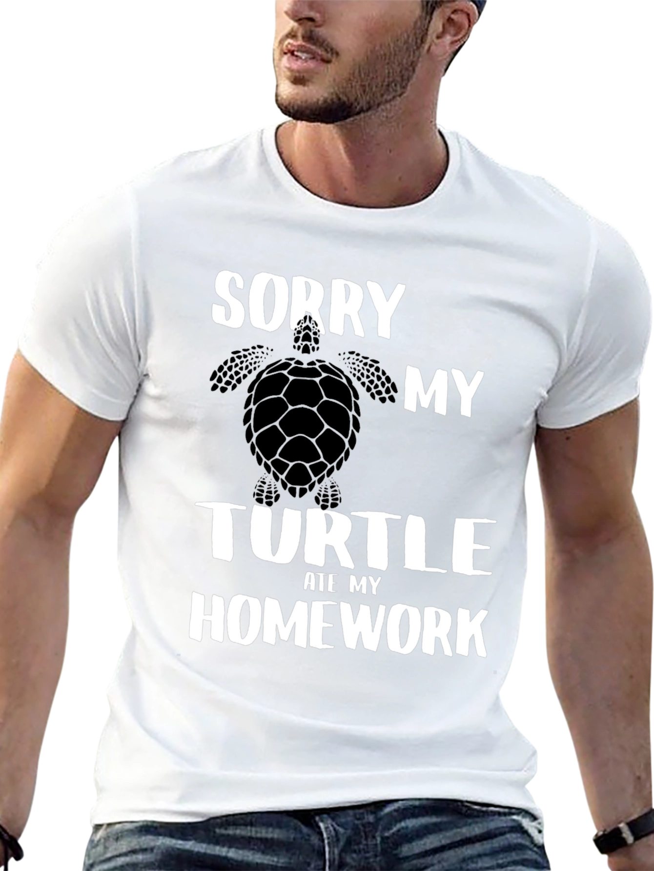 Sorry My Turtle Ate My Homework Graphic T-Shirt