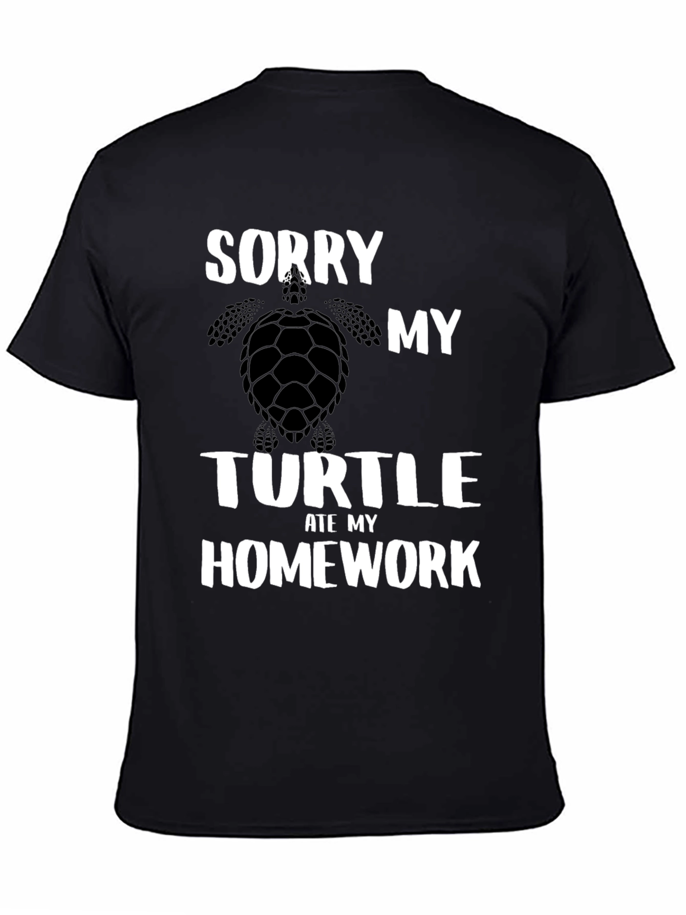 Sorry My Turtle Ate My Homework Graphic T-Shirt