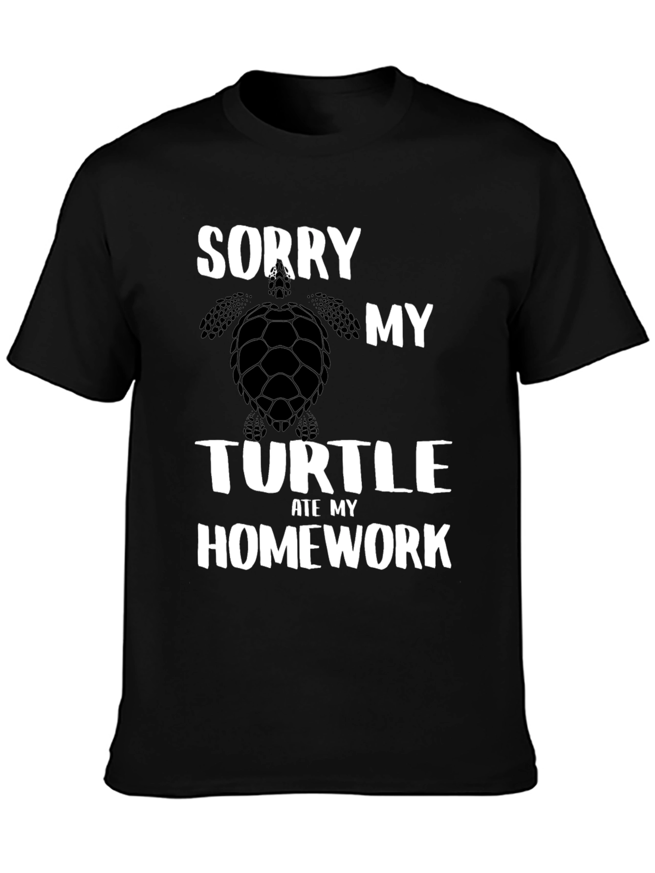 Sorry My Turtle Ate My Homework Graphic T-Shirt