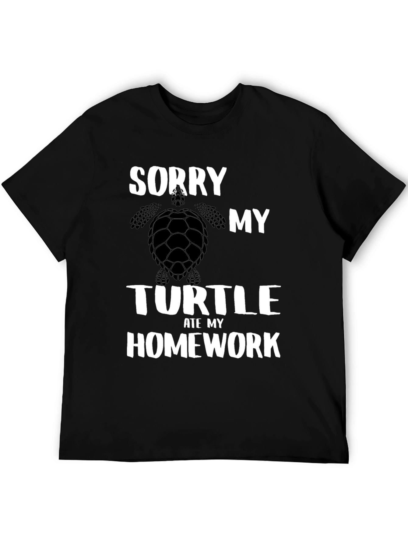 Sorry My Turtle Ate My Homework Graphic T-Shirt