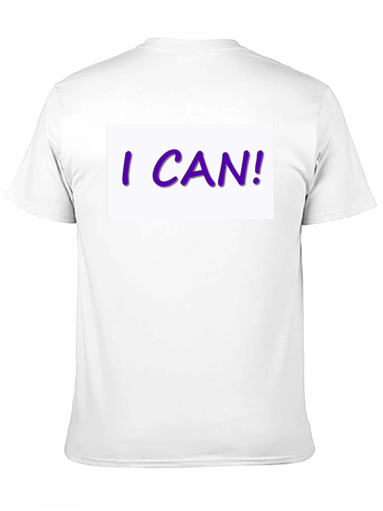 I CAN! Graphic Print Black T-Shirt