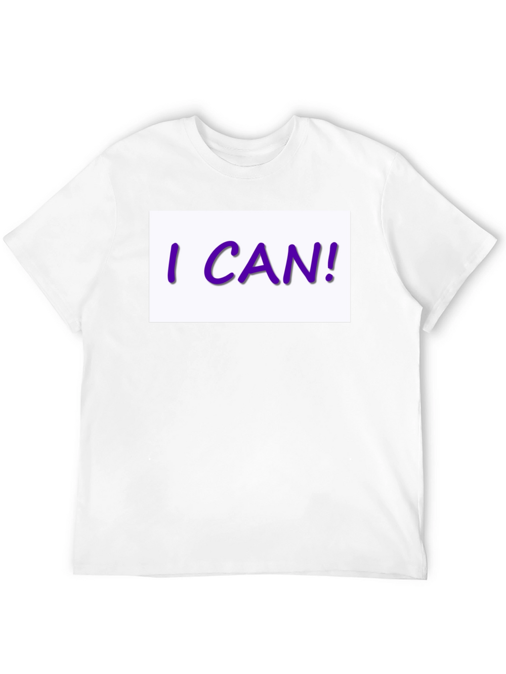 I CAN! Graphic Print Black T-Shirt