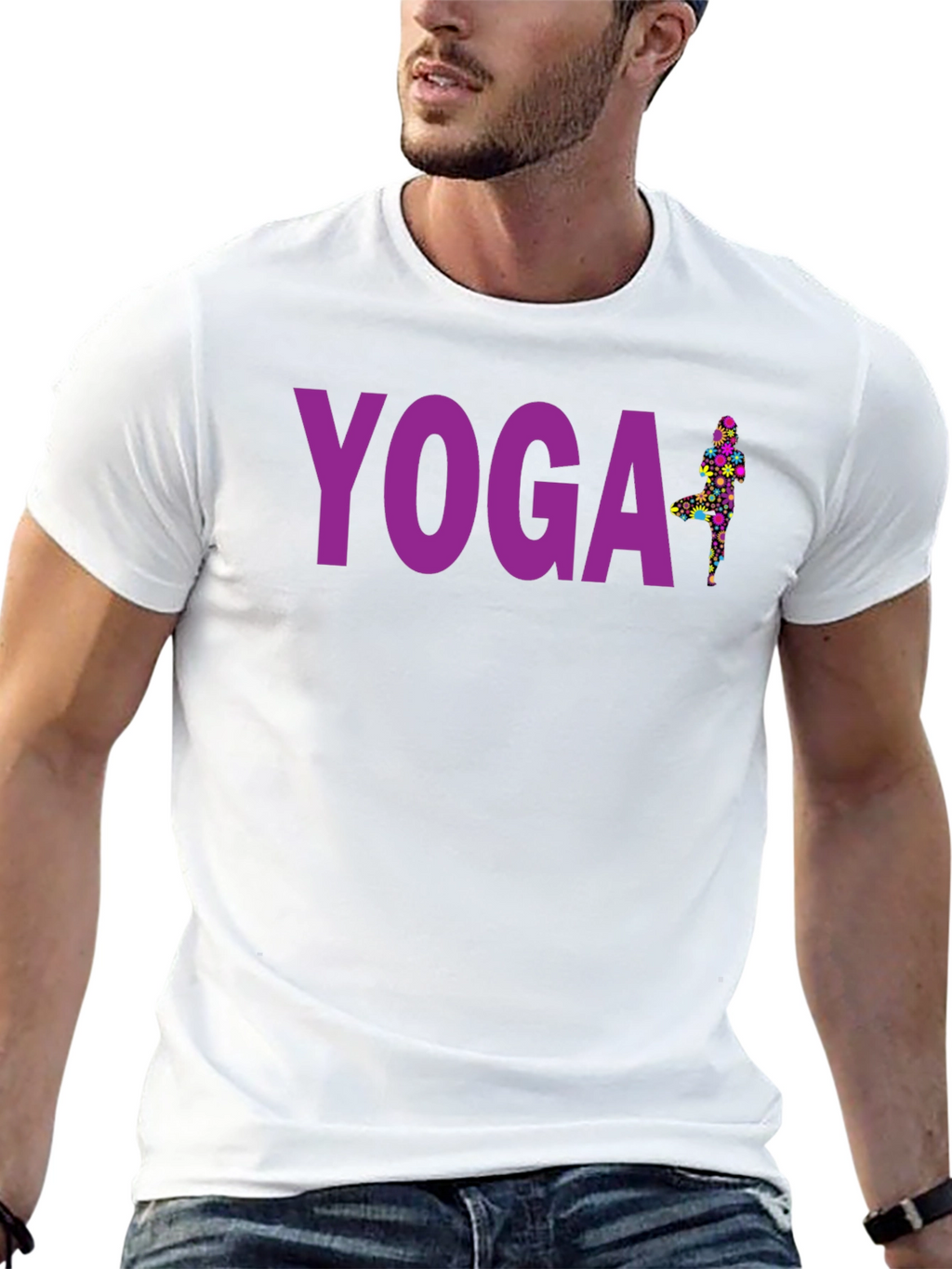 Yoga T-Shirt - Tree Pose Graphic