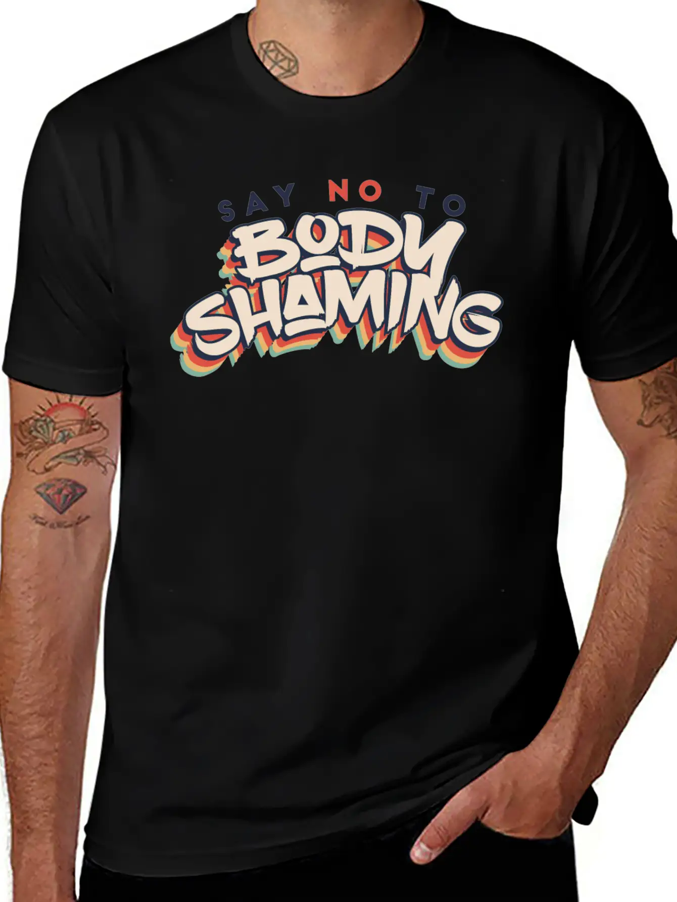No Body Shame Breathable Soft Cotton T-Shirt – Timeless Casual Look