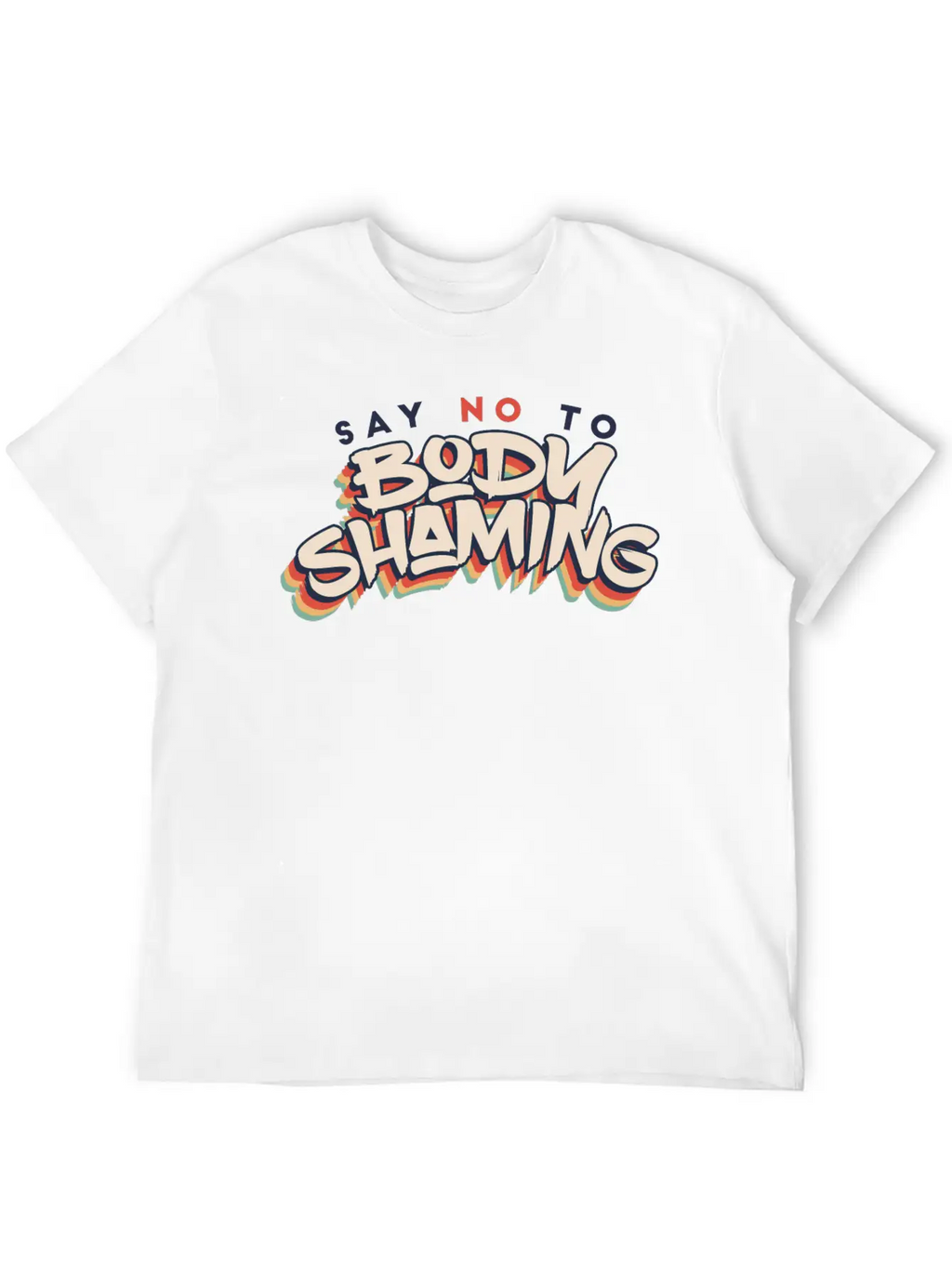 No Body Shame Breathable Soft Cotton T-Shirt – Timeless Casual Look
