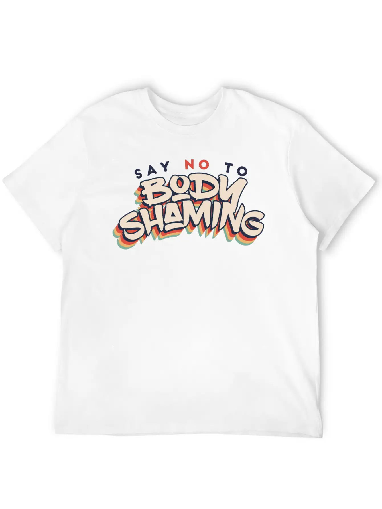 No Body Shame Breathable Soft Cotton T-Shirt – Timeless Casual Look