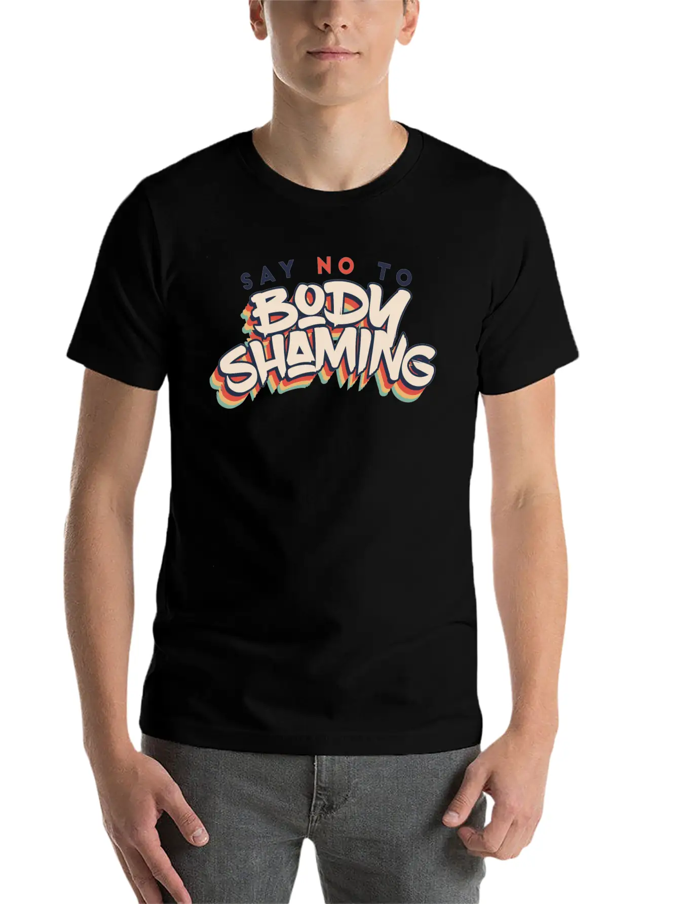 No Body Shame Breathable Soft Cotton T-Shirt – Timeless Casual Look