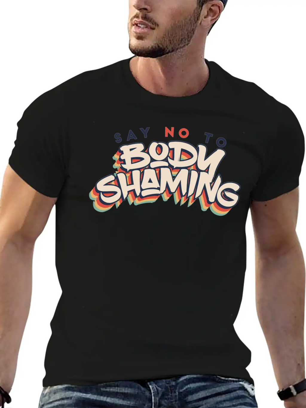 No Body Shame Breathable Soft Cotton T-Shirt – Timeless Casual Look