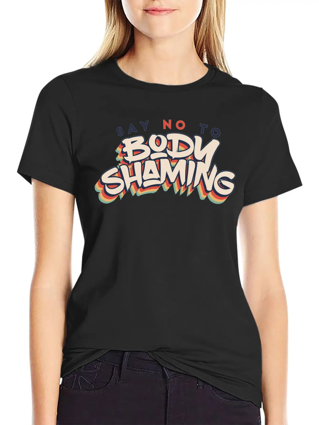 No Body Shame Breathable Soft Cotton T-Shirt – Timeless Casual Look