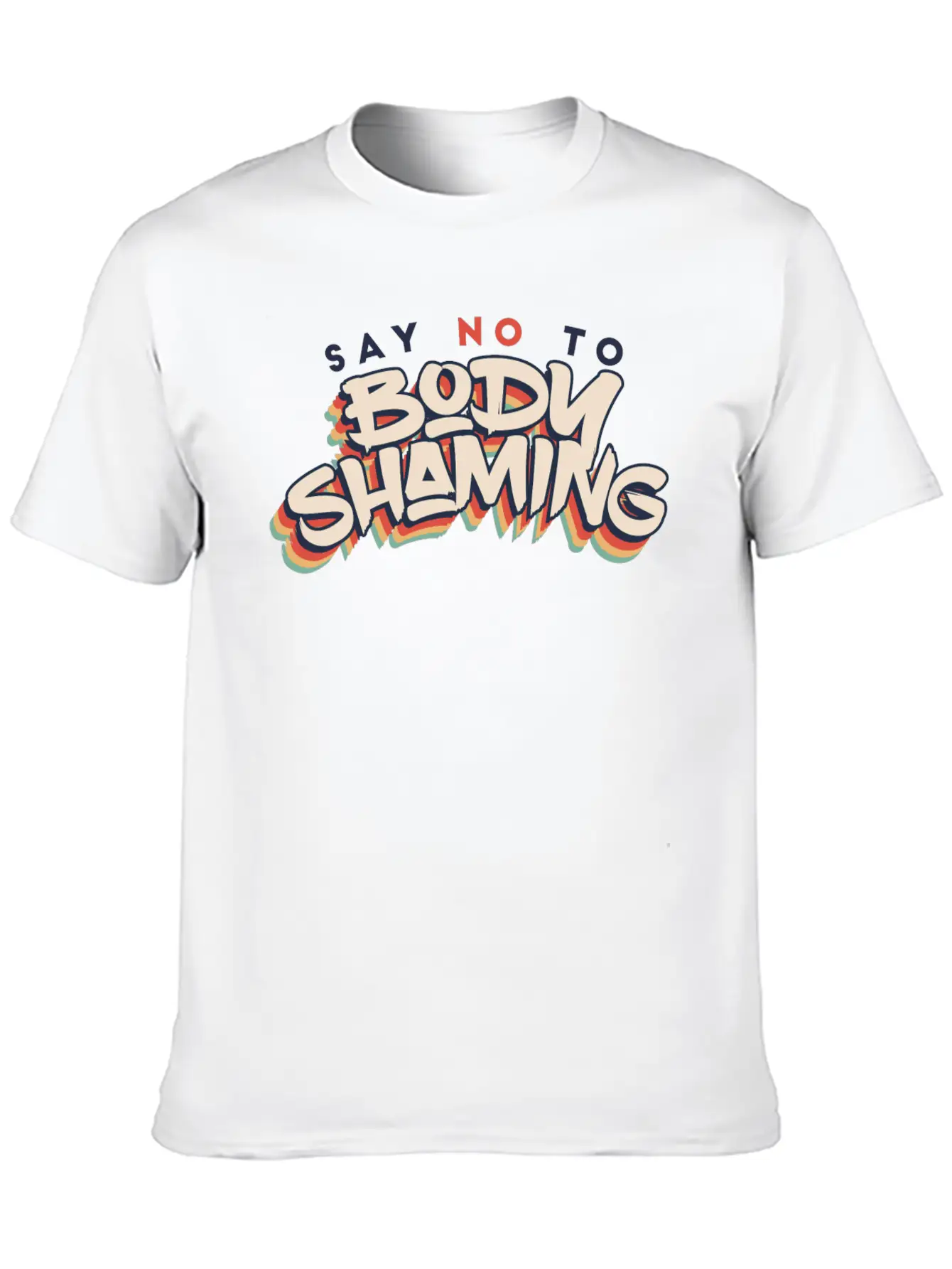 No Body Shame Breathable Soft Cotton T-Shirt – Timeless Casual Look