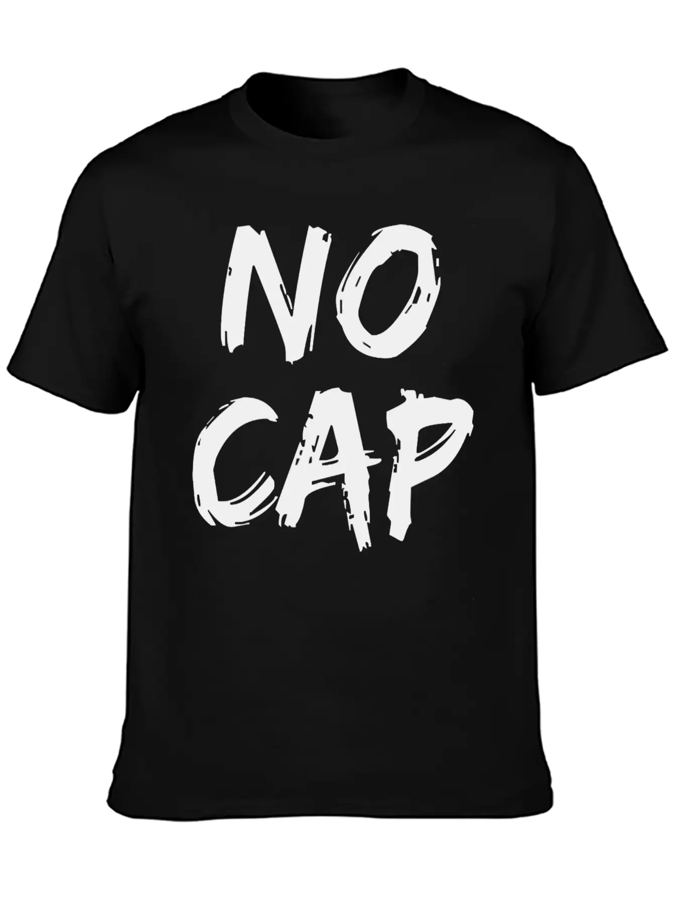 No Cap Urban Slang Rap Trap Music Boyfriend Men Unisex Short Sleeve Soft Cotton T-Shirt – Casual Everyday Wear