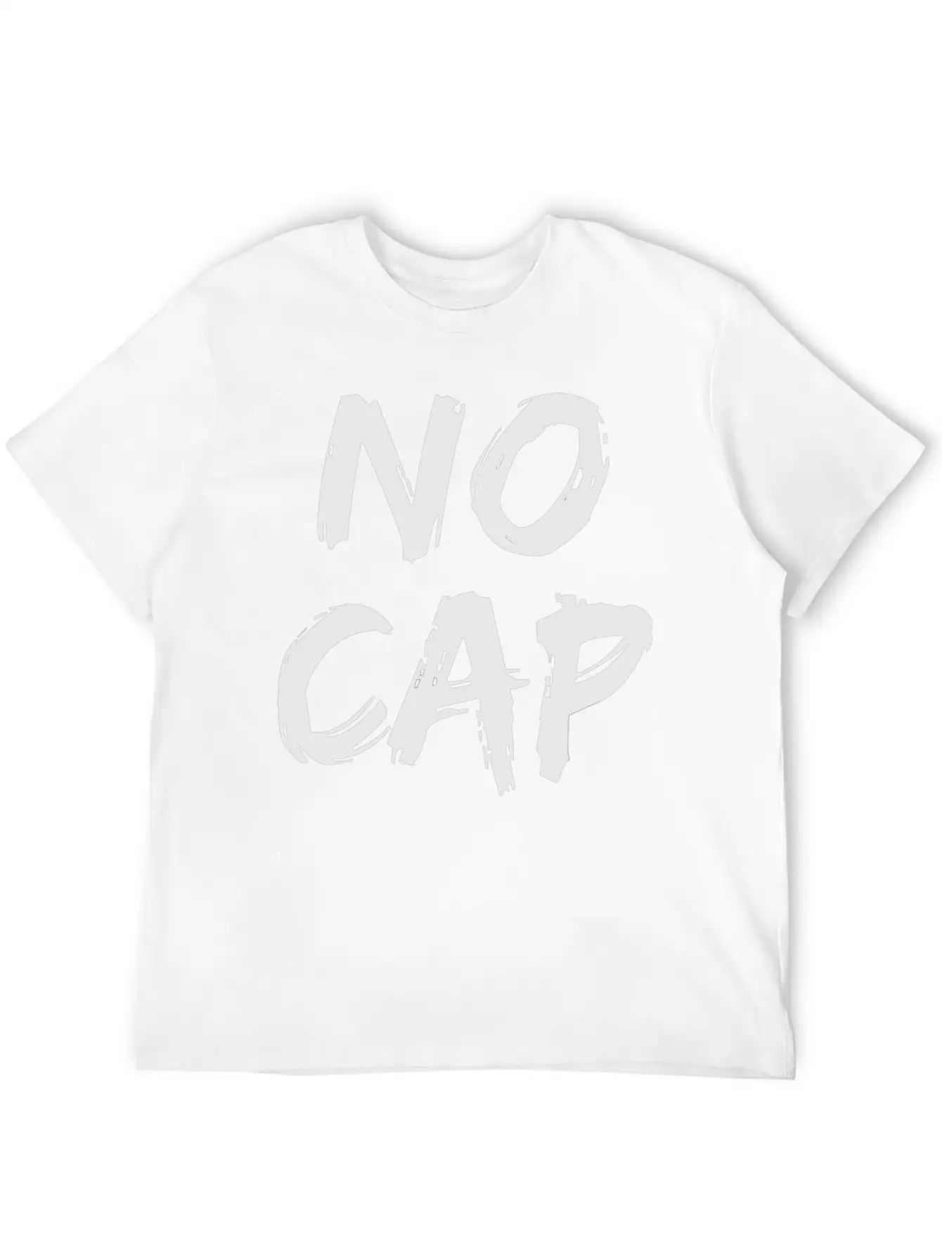 No Cap Urban Slang Rap Trap Music Boyfriend Men Unisex Short Sleeve Soft Cotton T-Shirt – Casual Everyday Wear