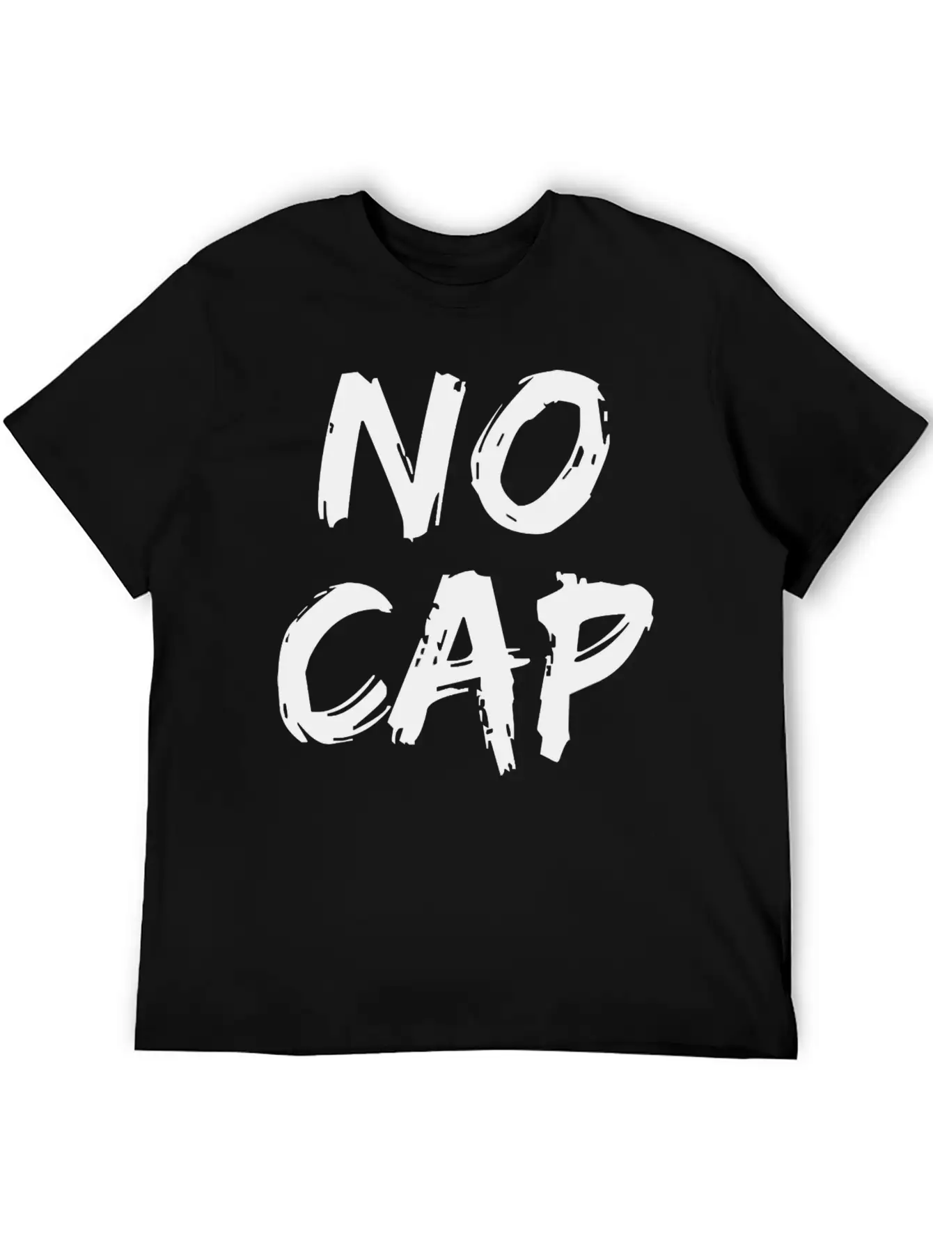 No Cap Urban Slang Rap Trap Music Boyfriend Men Unisex Short Sleeve Soft Cotton T-Shirt – Casual Everyday Wear