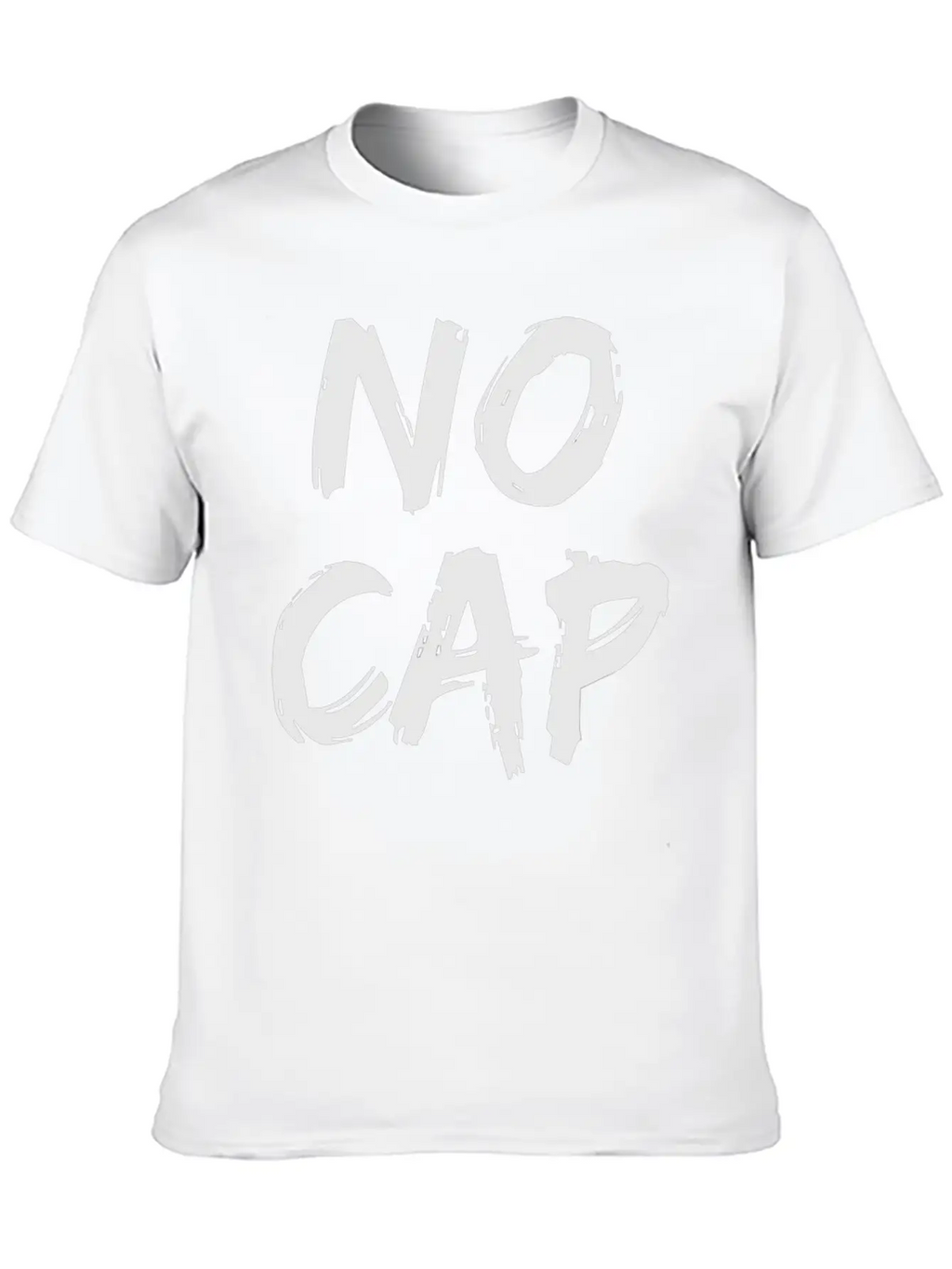 No Cap Urban Slang Rap Trap Music Boyfriend Men Unisex Short Sleeve Soft Cotton T-Shirt – Casual Everyday Wear