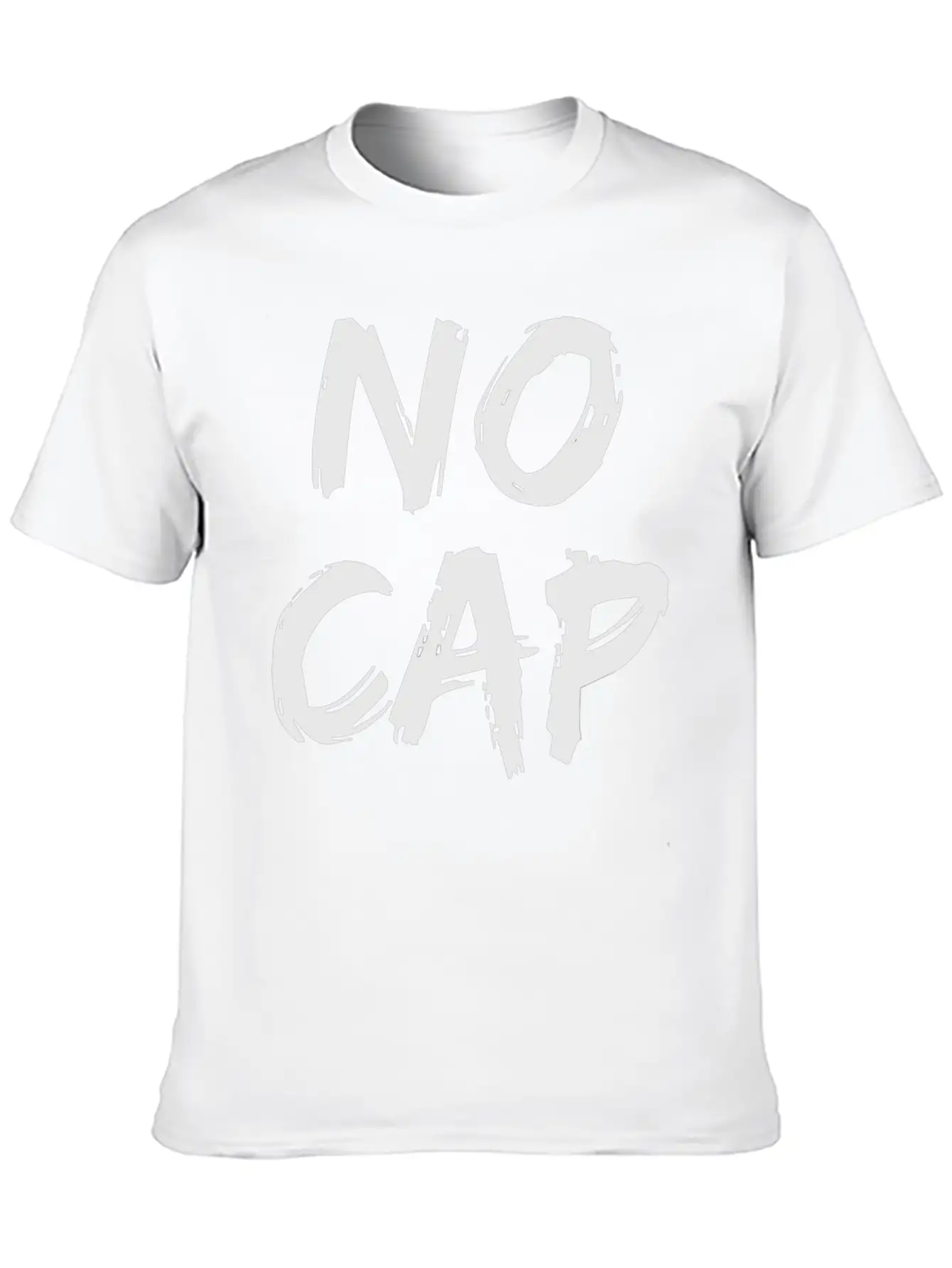 No Cap Urban Slang Rap Trap Music Boyfriend Men Unisex Short Sleeve Soft Cotton T-Shirt – Casual Everyday Wear