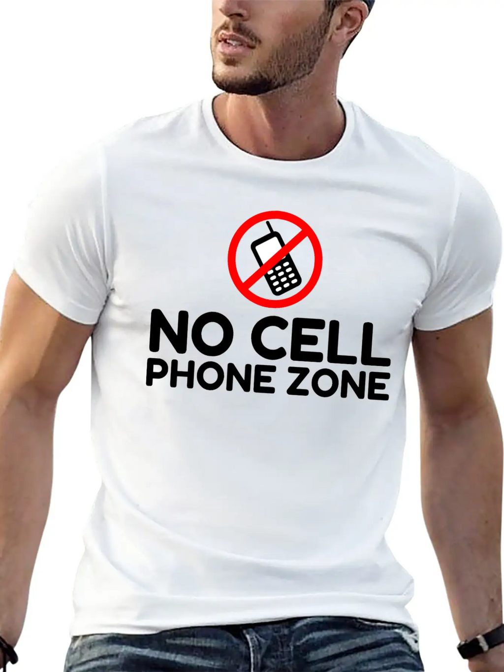 No Cell Phone Zone Unisex Casual T-Shirt – Clean Design For Daily Comfort