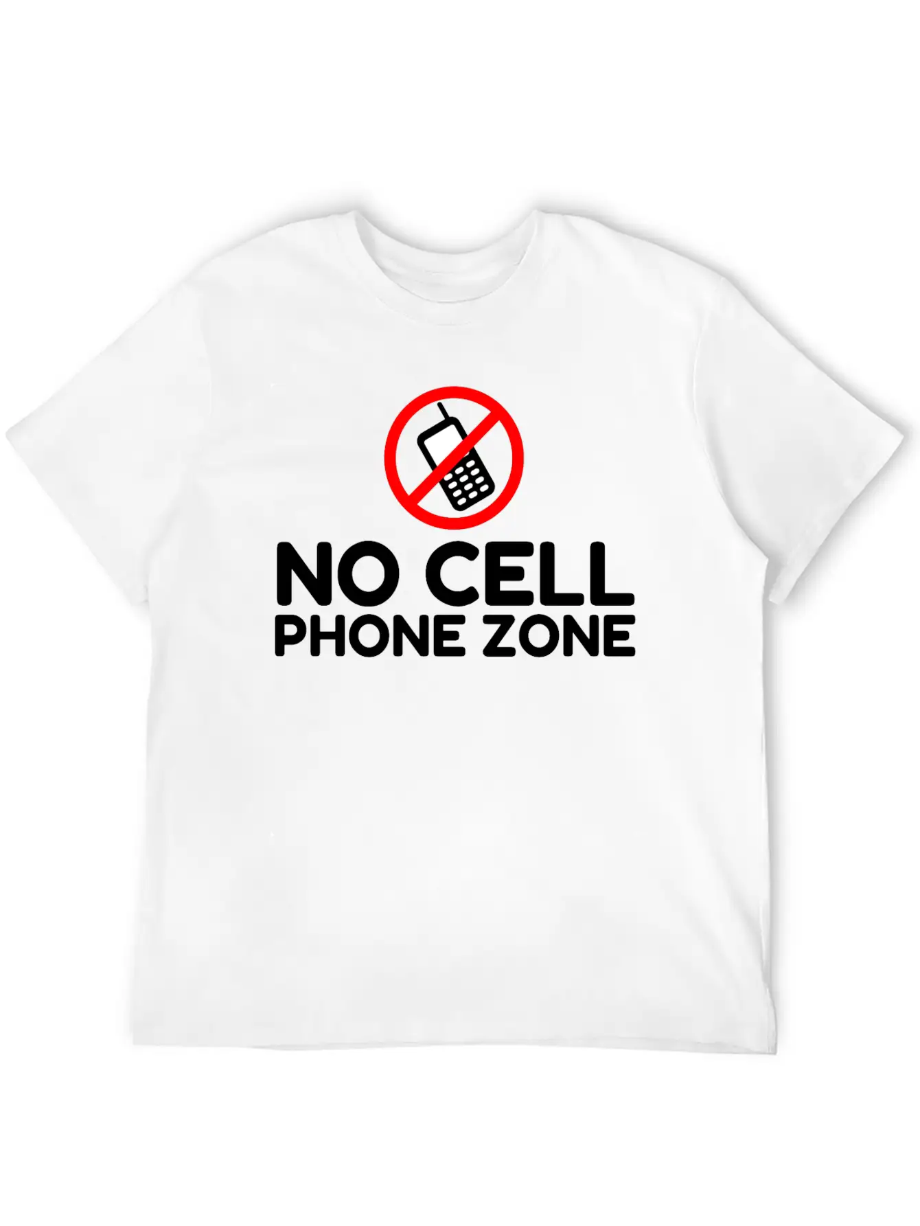 No Cell Phone Zone Unisex Casual T-Shirt – Clean Design For Daily Comfort