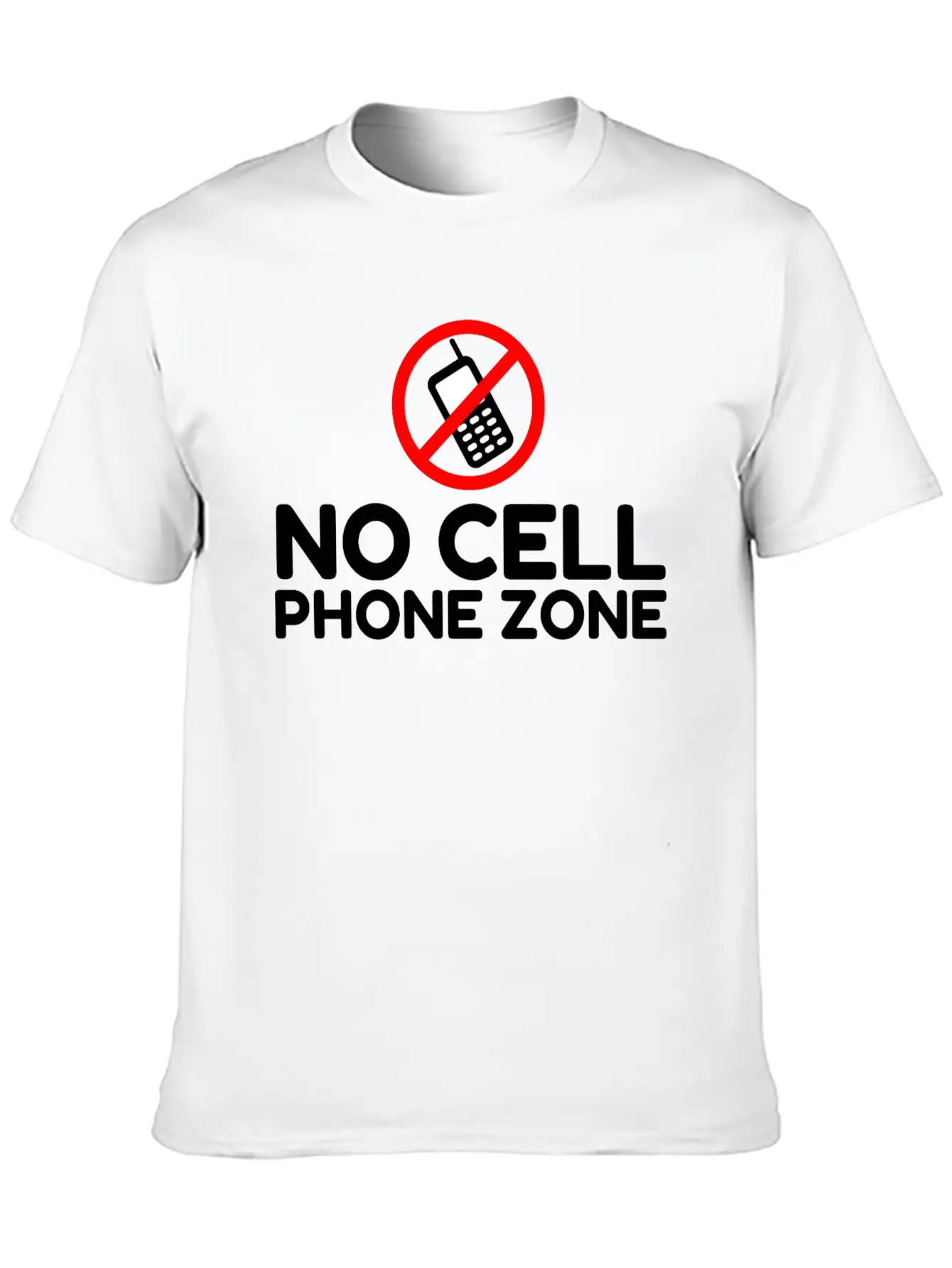 No Cell Phone Zone Unisex Casual T-Shirt – Clean Design For Daily Comfort