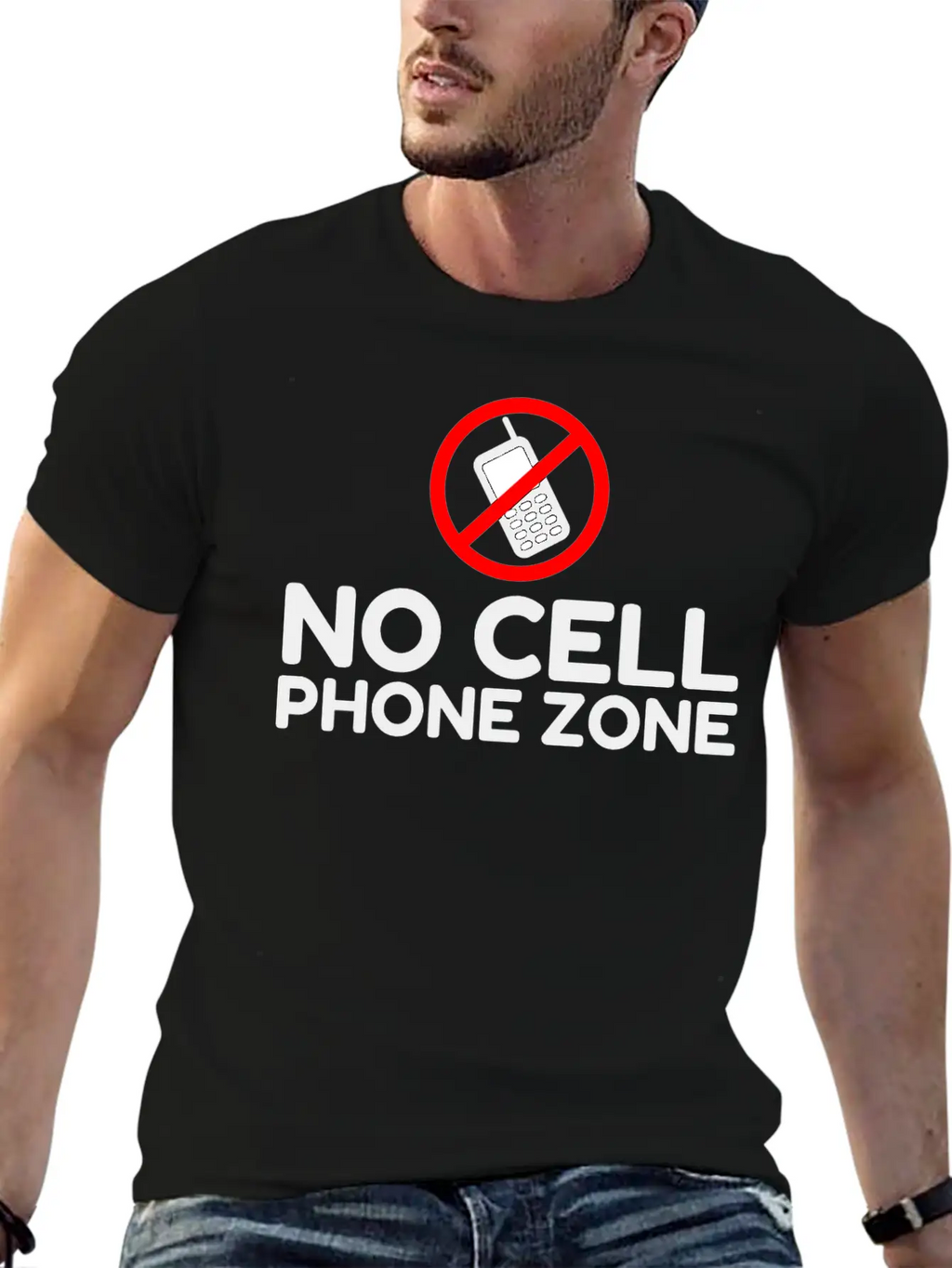 No Cell Phone Zone Unisex Casual T-Shirt – Clean Design For Daily Comfort