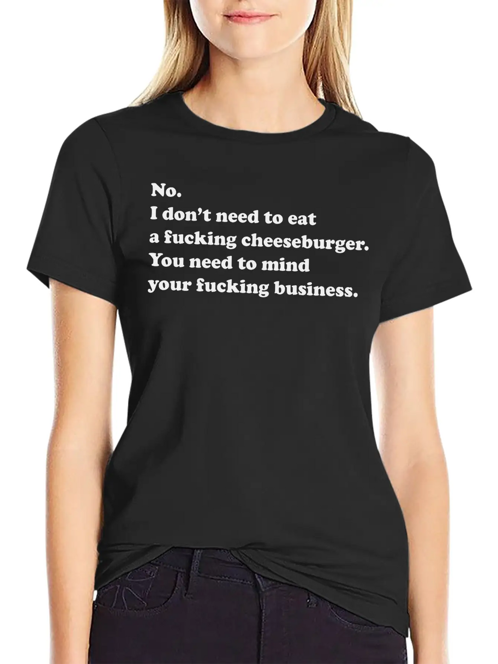 No Cheeseburgers Needed. Unisex Casual T-Shirt – Clean Design For Daily Comfort