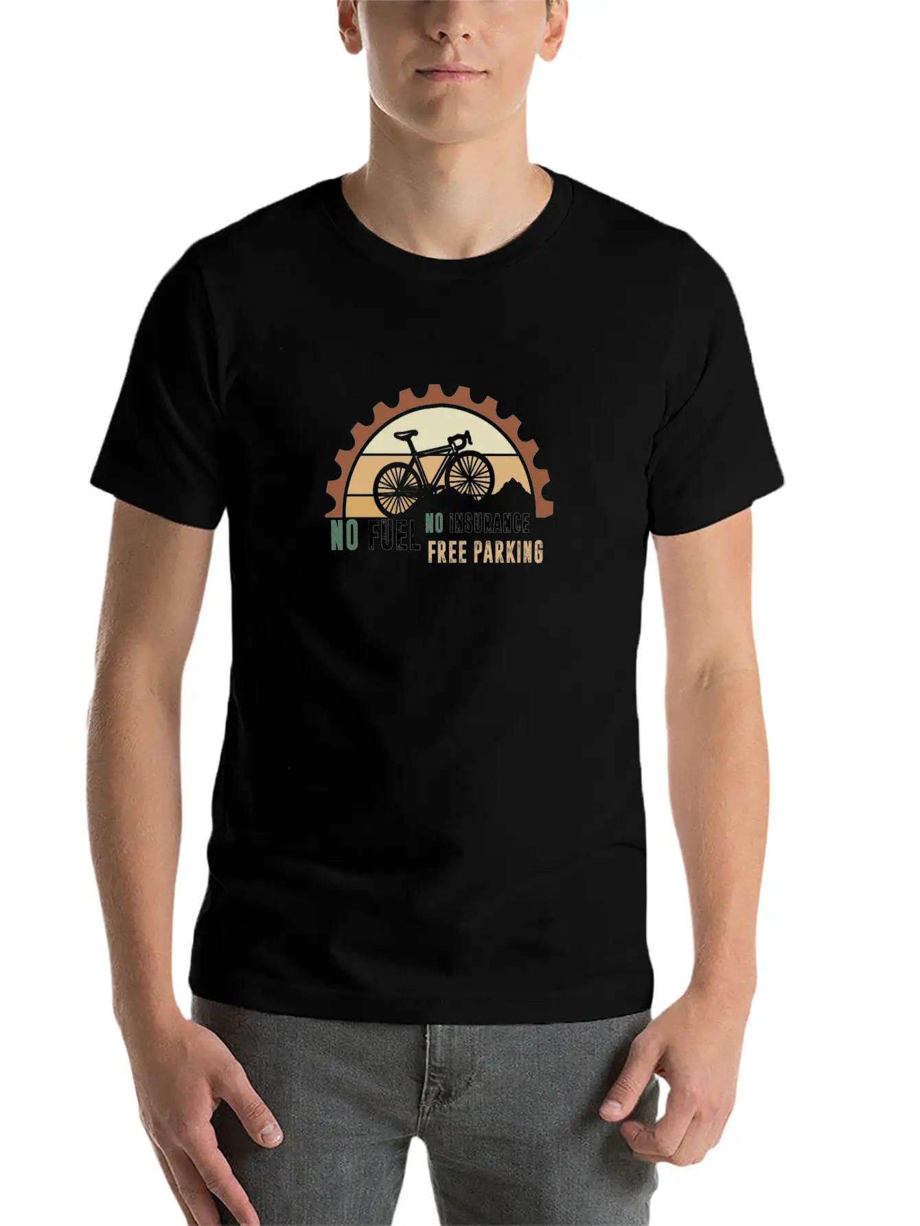 No Fuel No Insurance Free Parking Breathable Graphic T-Shirt – Perfect For Casual Days