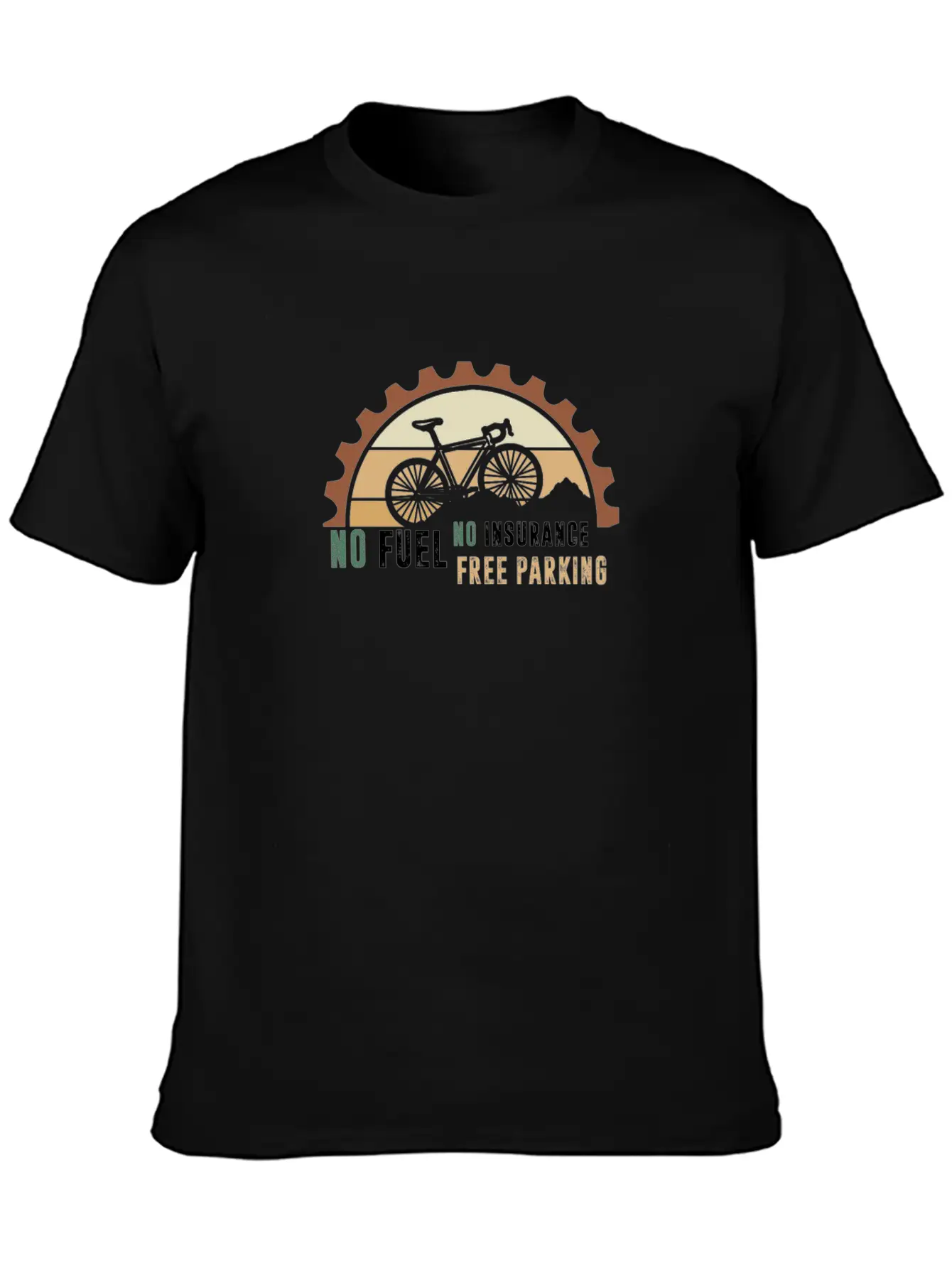 No Fuel No Insurance Free Parking Breathable Graphic T-Shirt – Perfect For Casual Days
