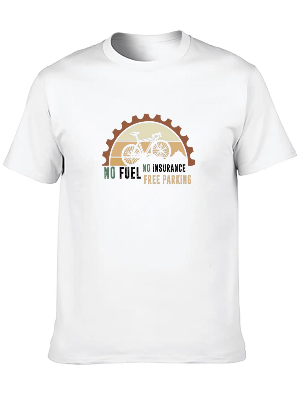 No Fuel No Insurance Free Parking Breathable Graphic T-Shirt – Perfect For Casual Days