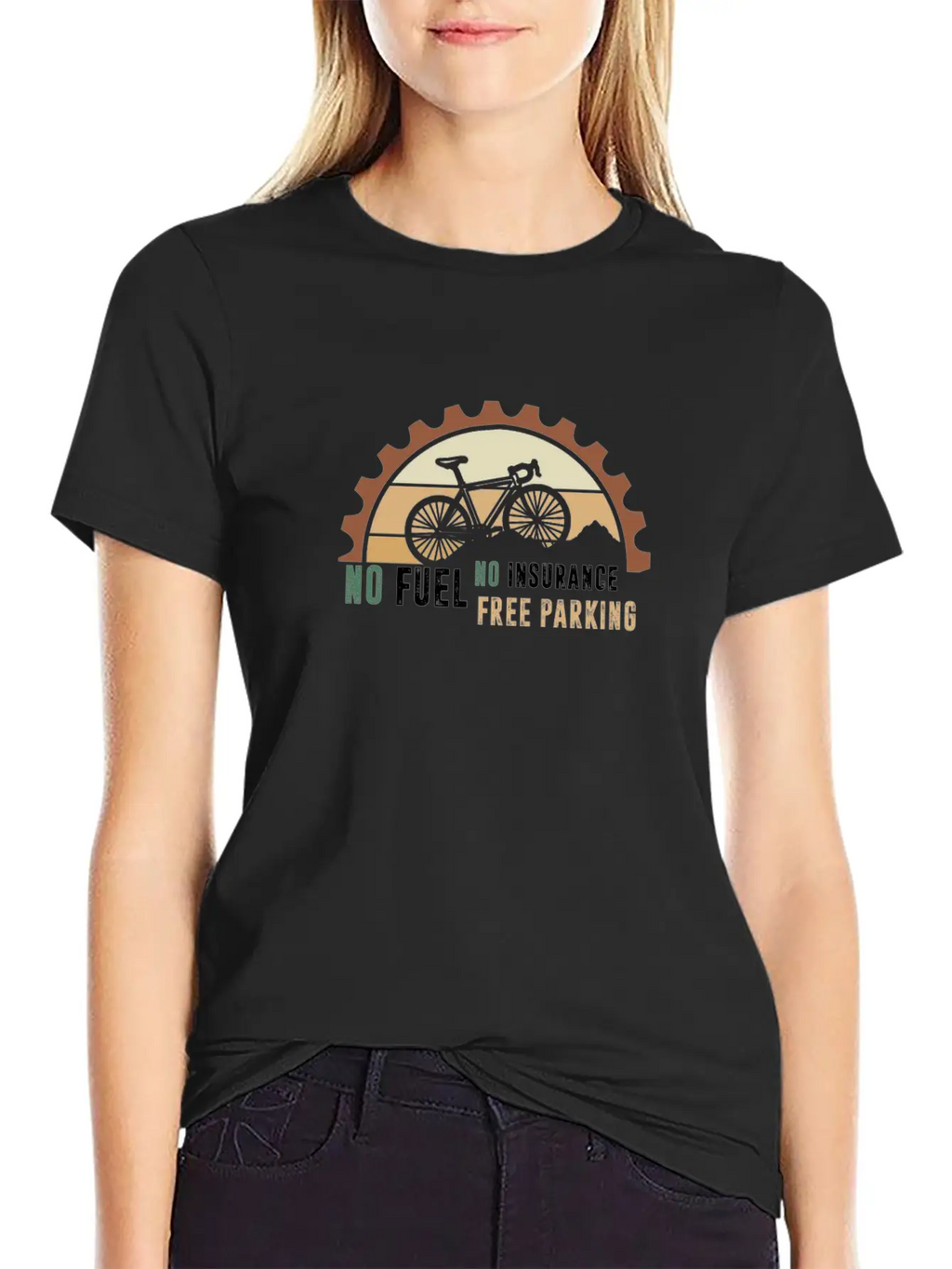 No Fuel No Insurance Free Parking Breathable Graphic T-Shirt – Perfect For Casual Days