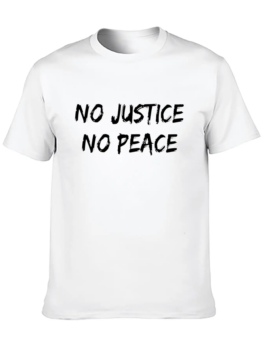 No Justice No Peace Unisex Short Sleeve Soft Cotton T-Shirt – Casual Everyday Wear